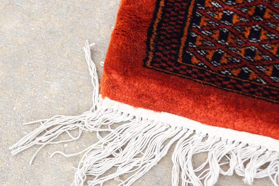 Hand-Knotted Pakistani Salor Bokhara Area Rug