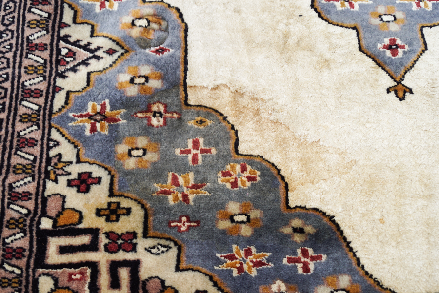 Hand-Knotted Sino-Turkmen Area Rug