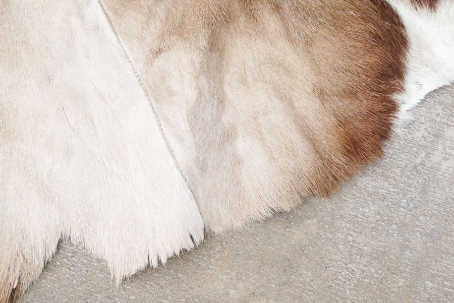 Circular Antelope Fur Area Rug