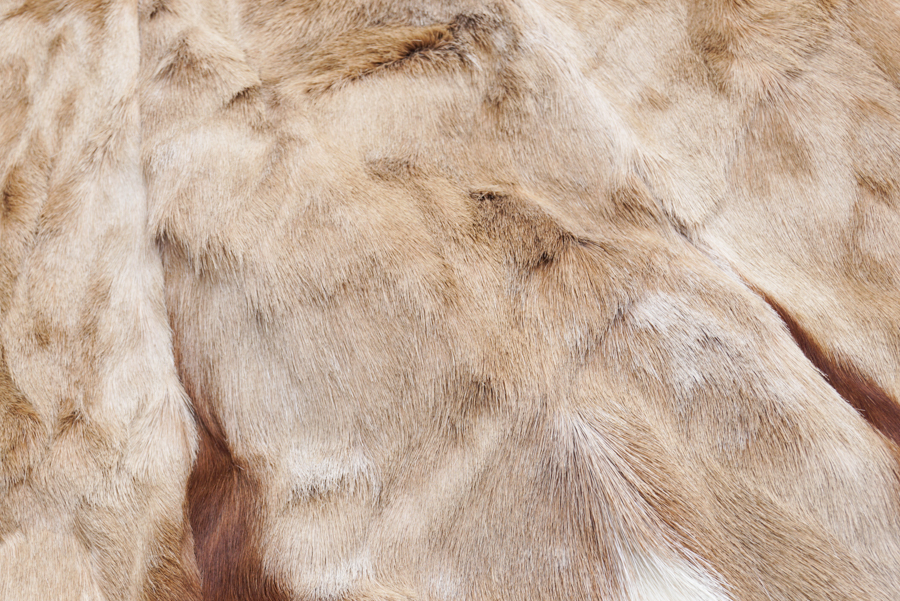 Circular Antelope Fur Area Rug