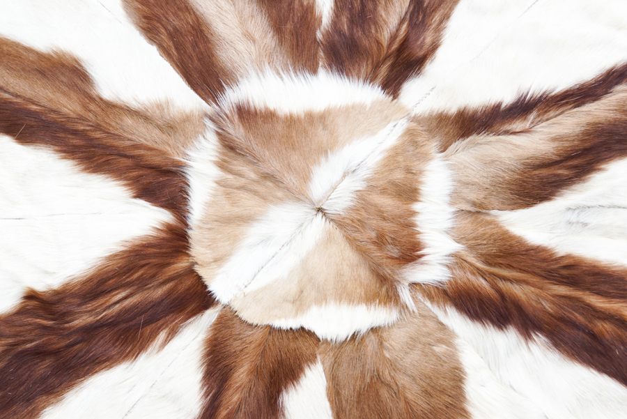 Circular Antelope Fur Area Rug