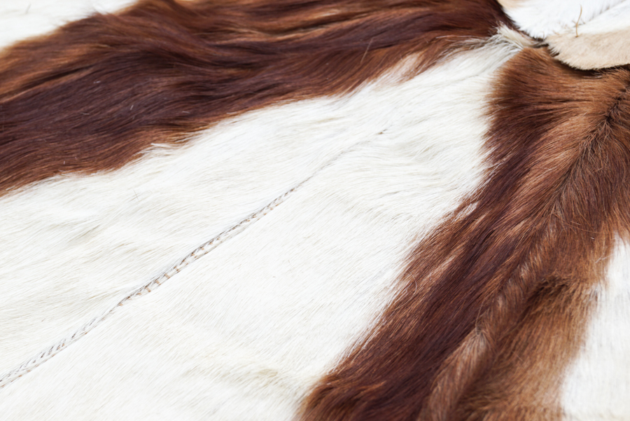 Circular Antelope Fur Area Rug