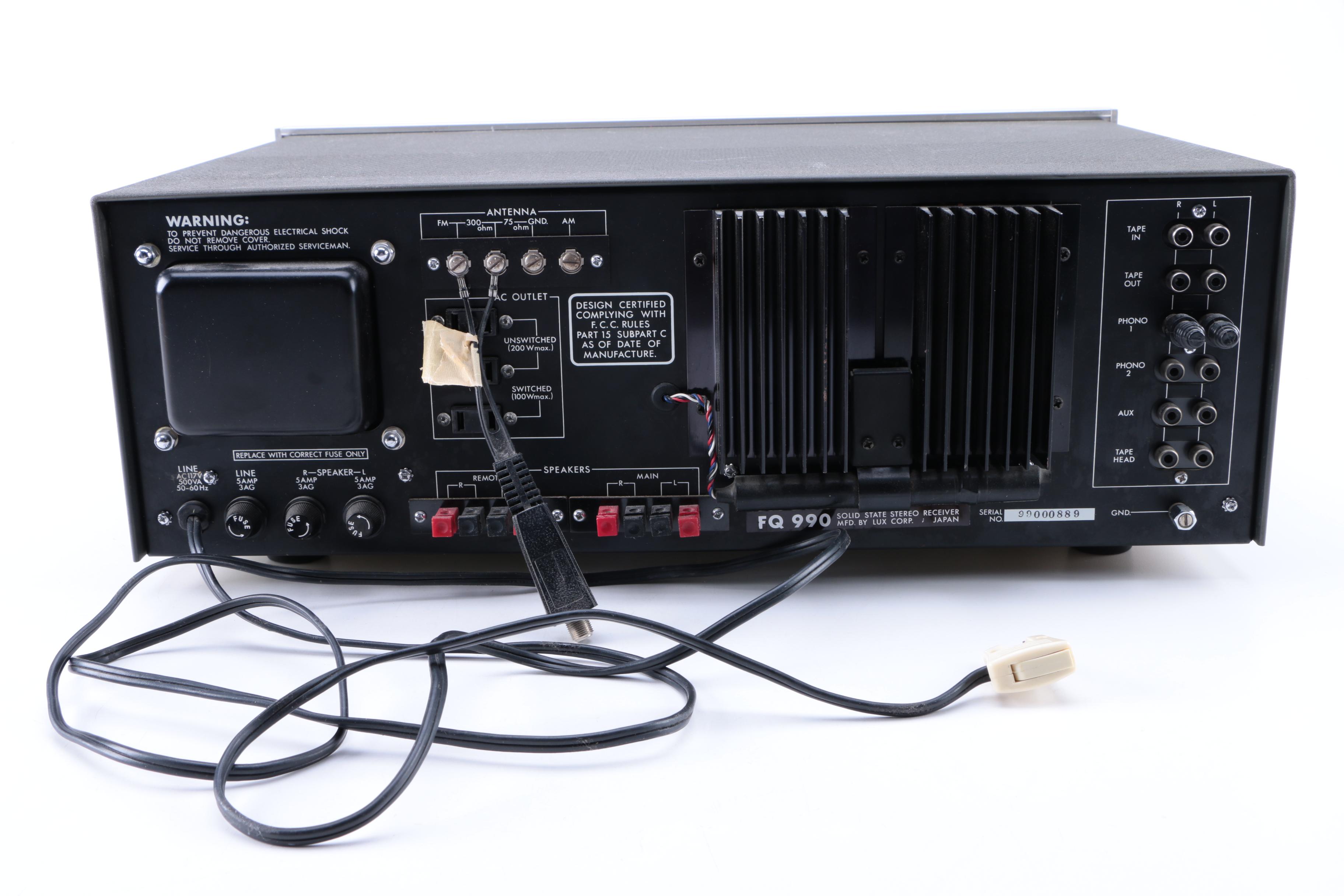 Luxman FQ 990 Solid State AM/FM Stereo Receiver