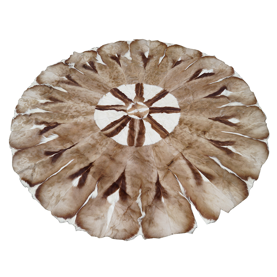 Circular Antelope Fur Area Rug