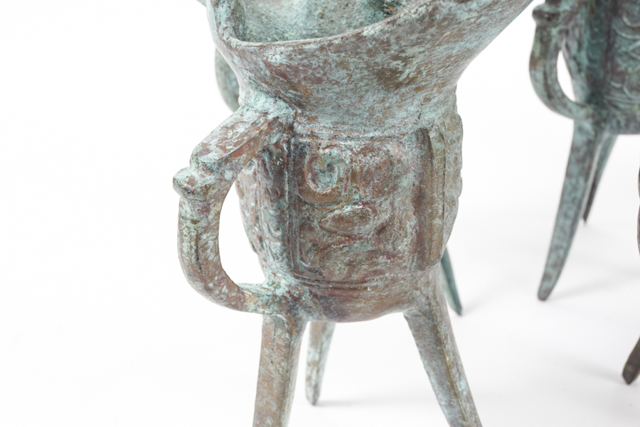 Archaistic Bronze Jue Vessels