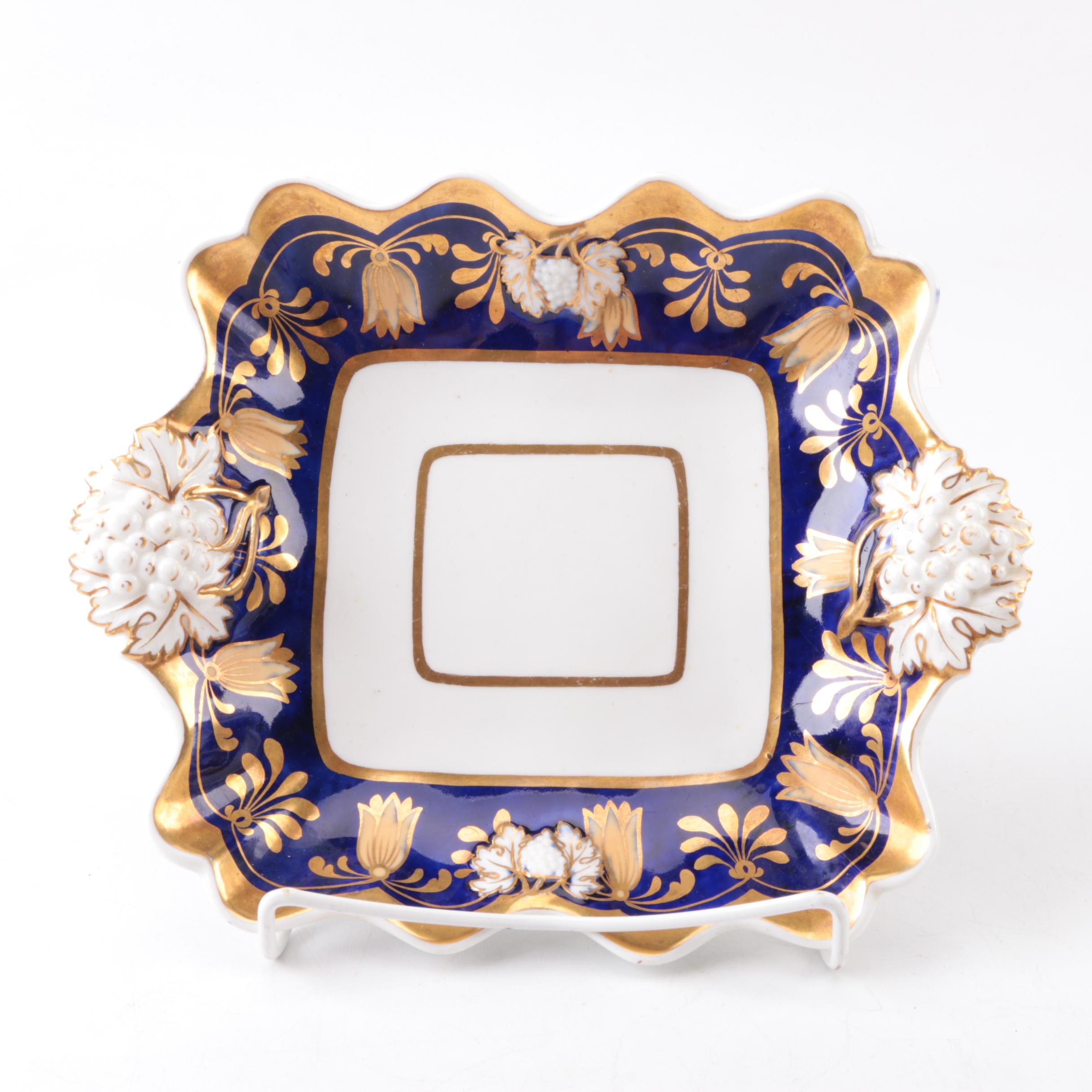 Antique Hand-Painted Porcelain Bowls and Serving Dishes