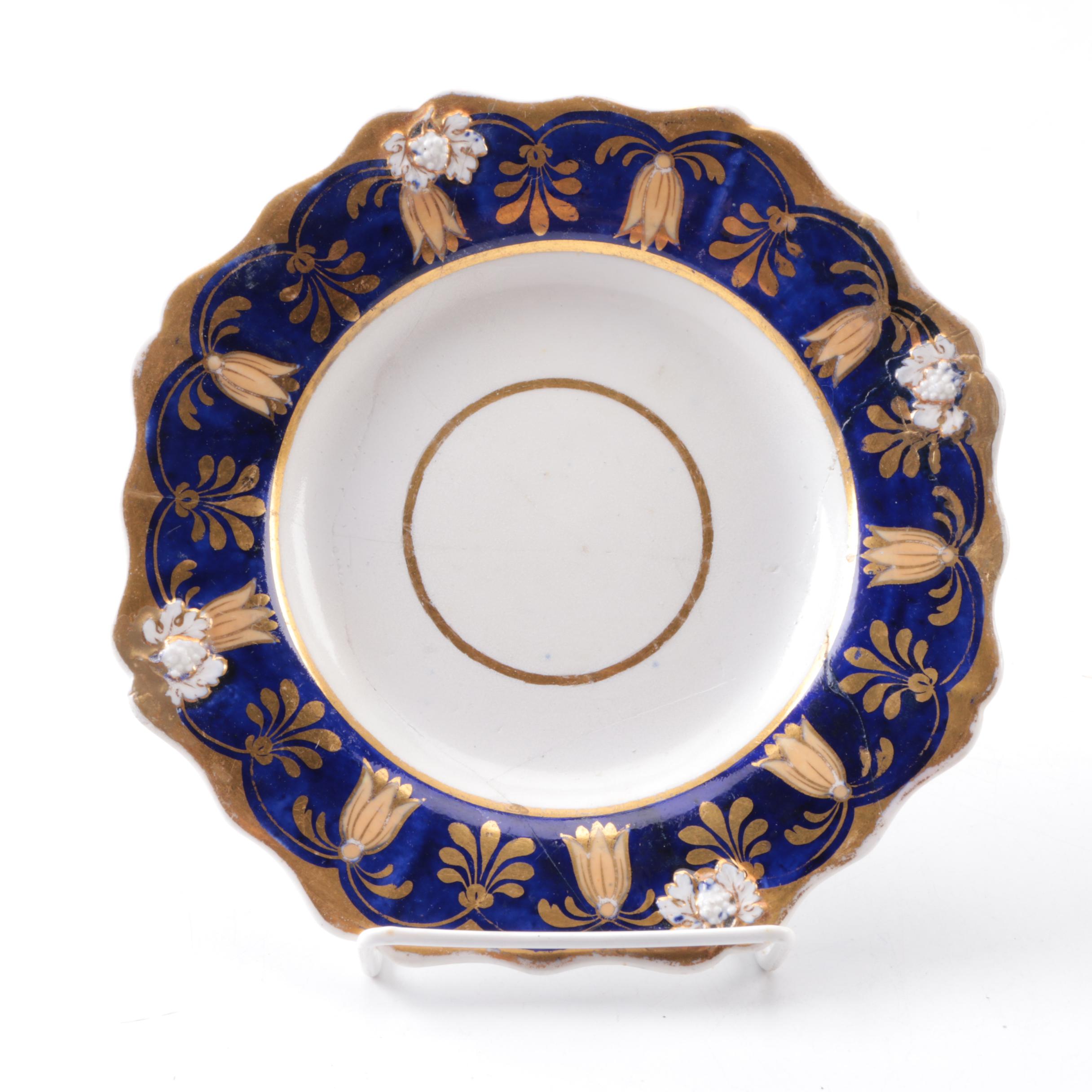 Antique Hand-Painted Porcelain Bowls and Serving Dishes