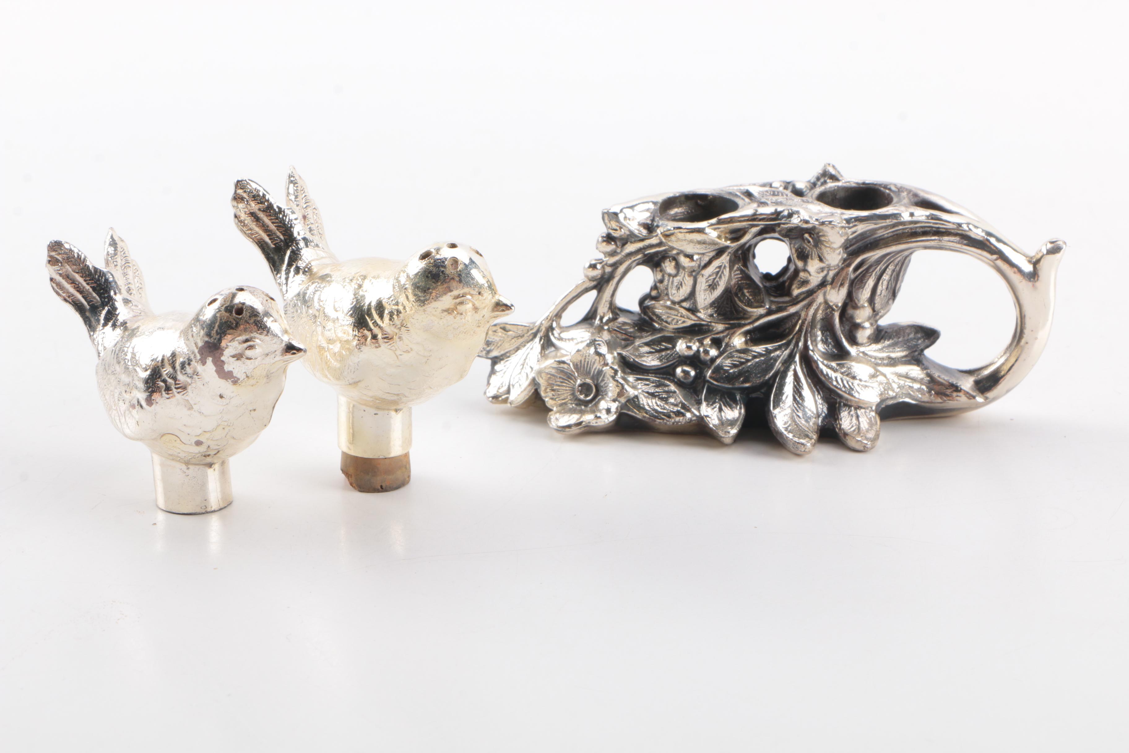 W.B. Manufacturing Metal Salt and Pepper Shaker Sets