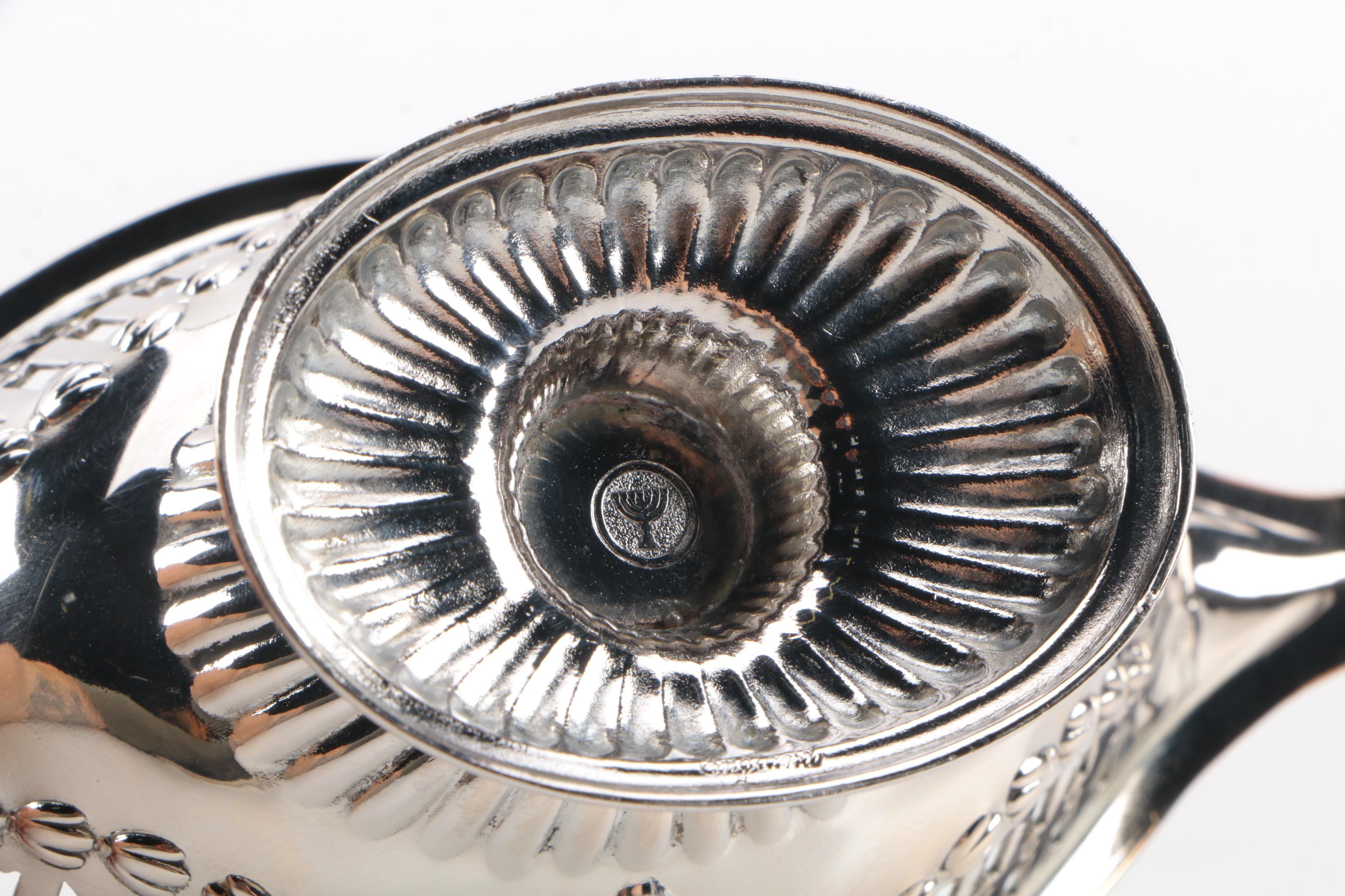 Assortment of Silver Plate Salt Cellars Including Ellis-Barker