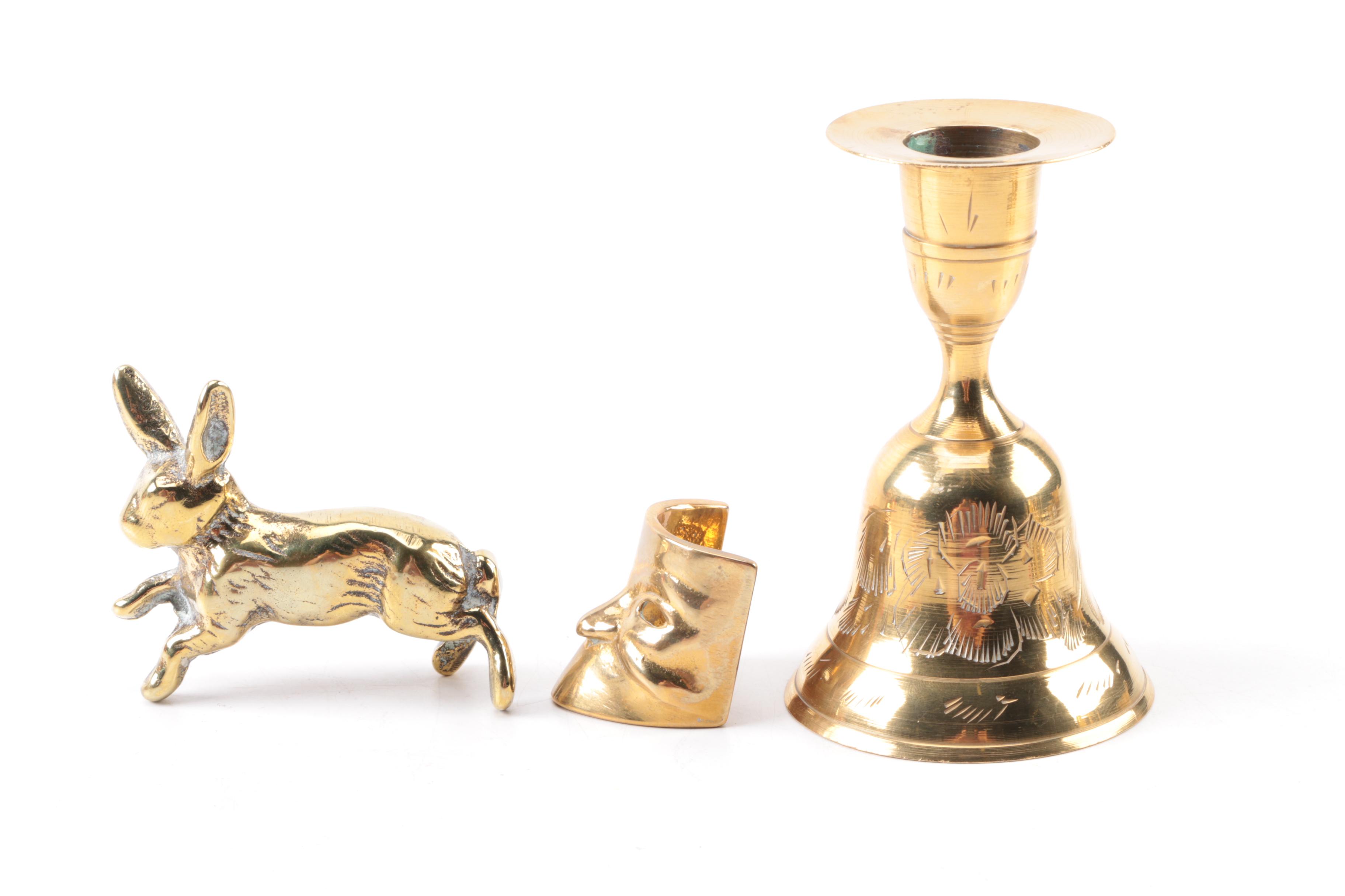 Brass Decor Lot Including PIeces from India and Sweden