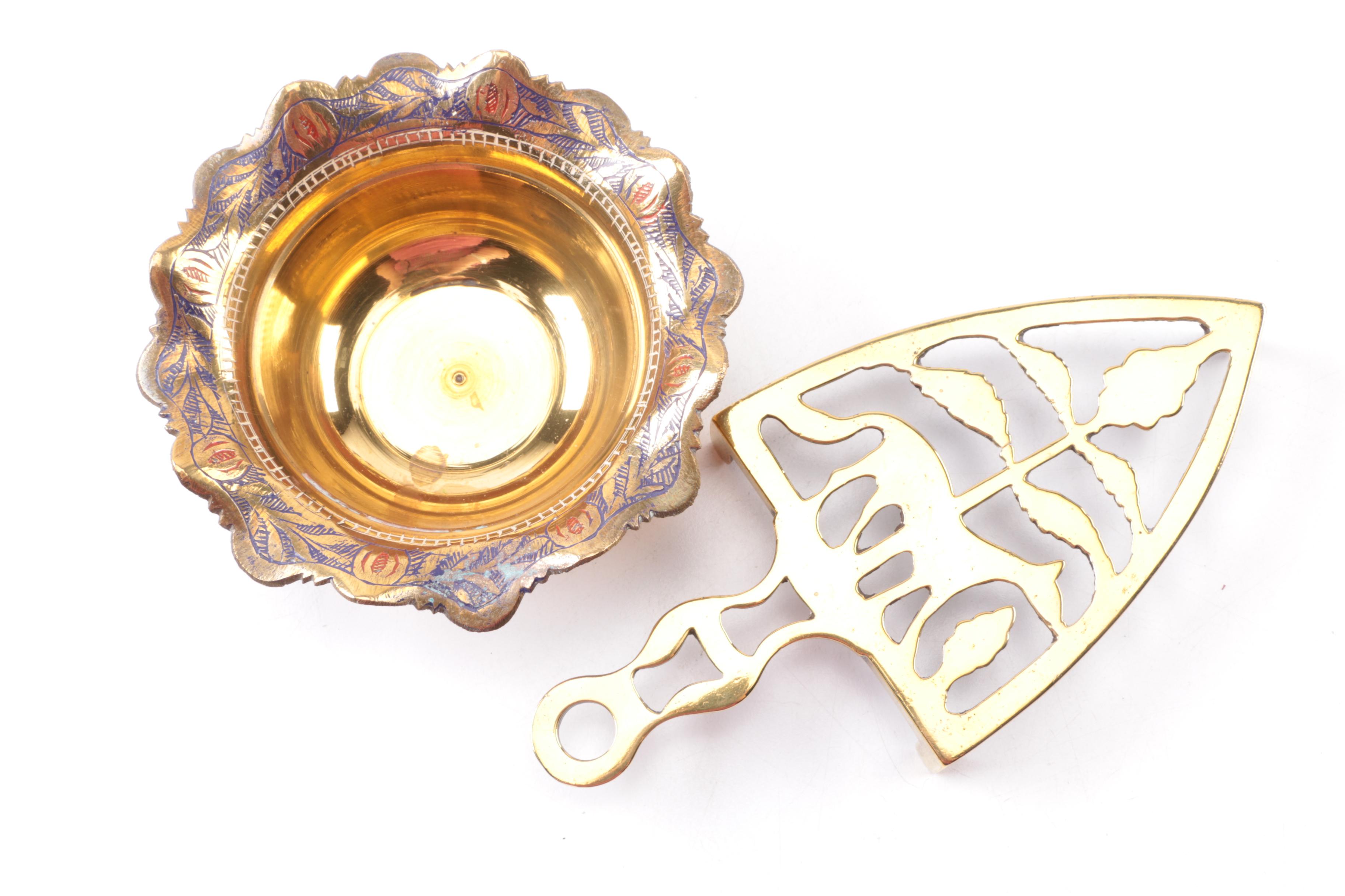 Brass Decor Lot Including PIeces from India and Sweden