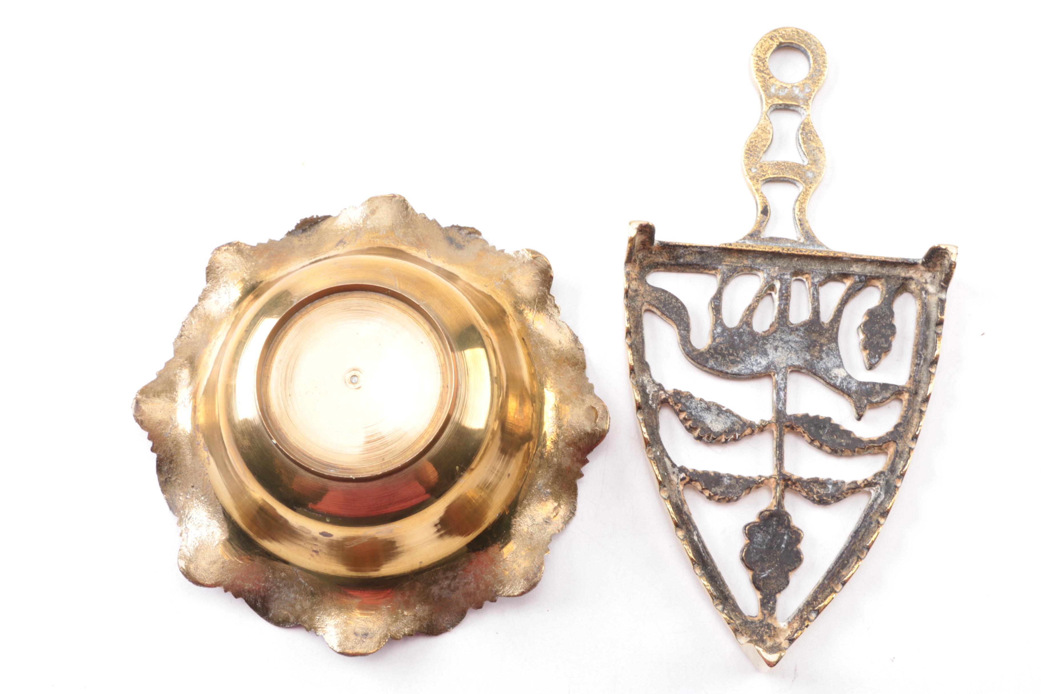 Brass Decor Lot Including PIeces from India and Sweden