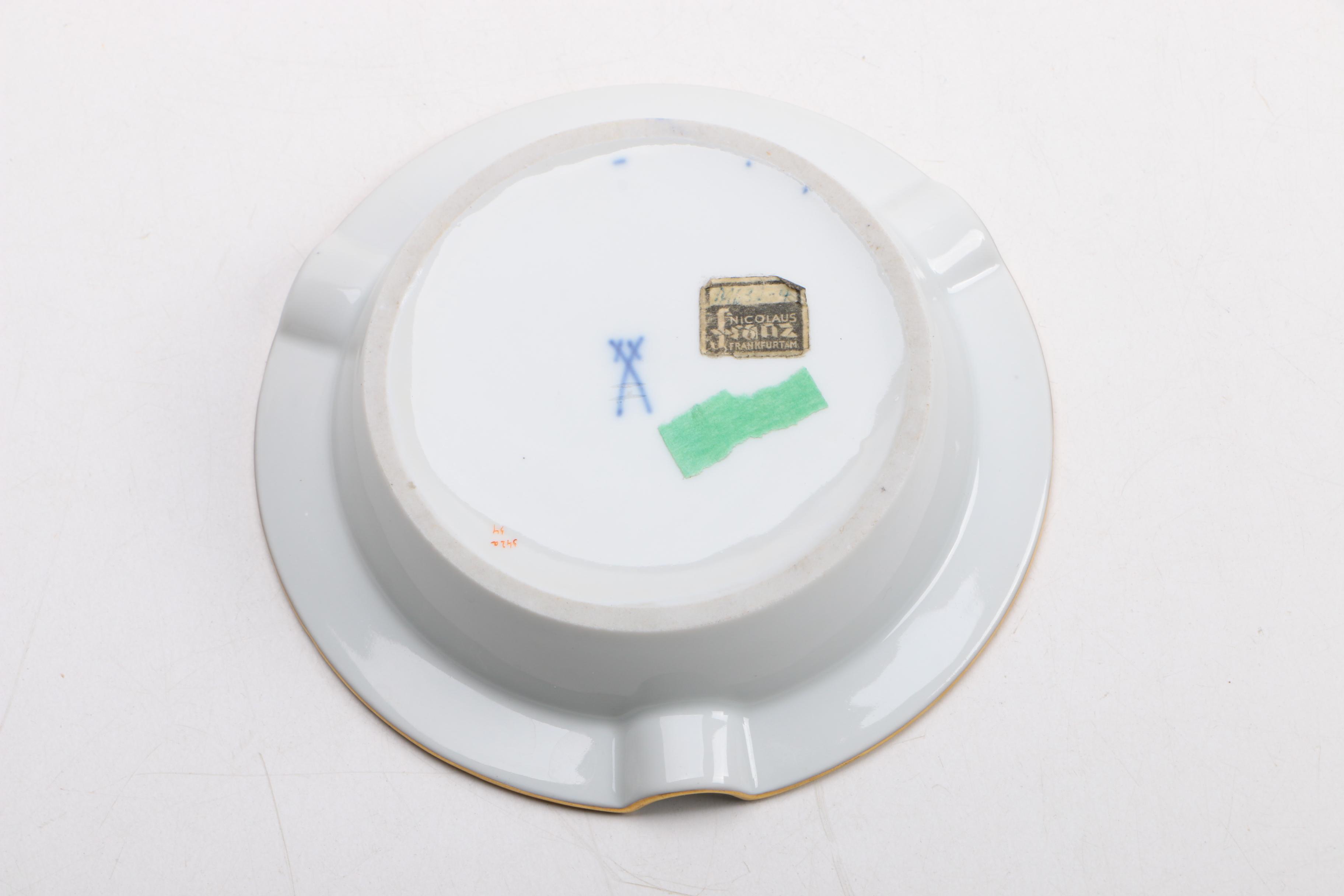 Meissen Porcelain Ash Receiver