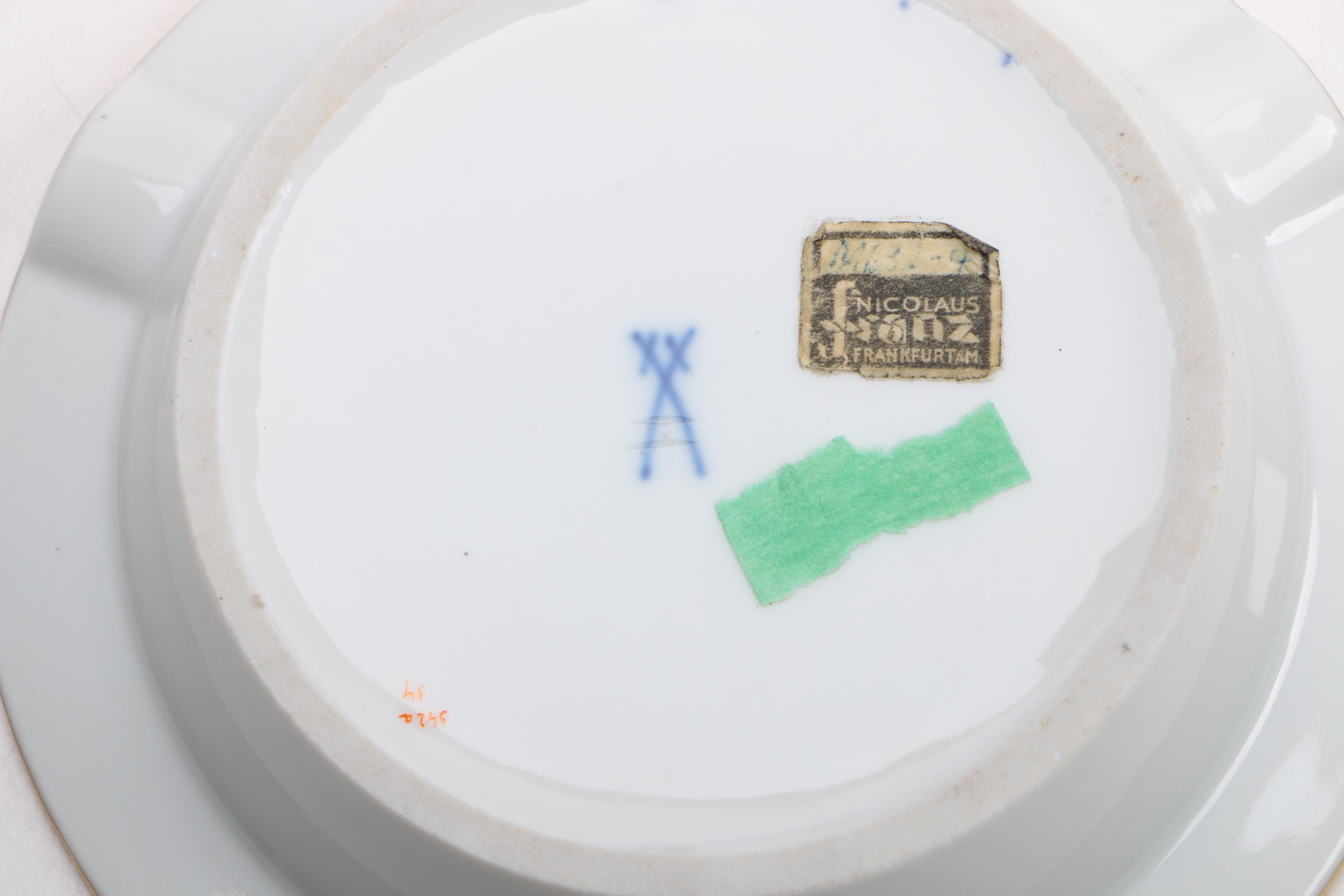 Meissen Porcelain Ash Receiver