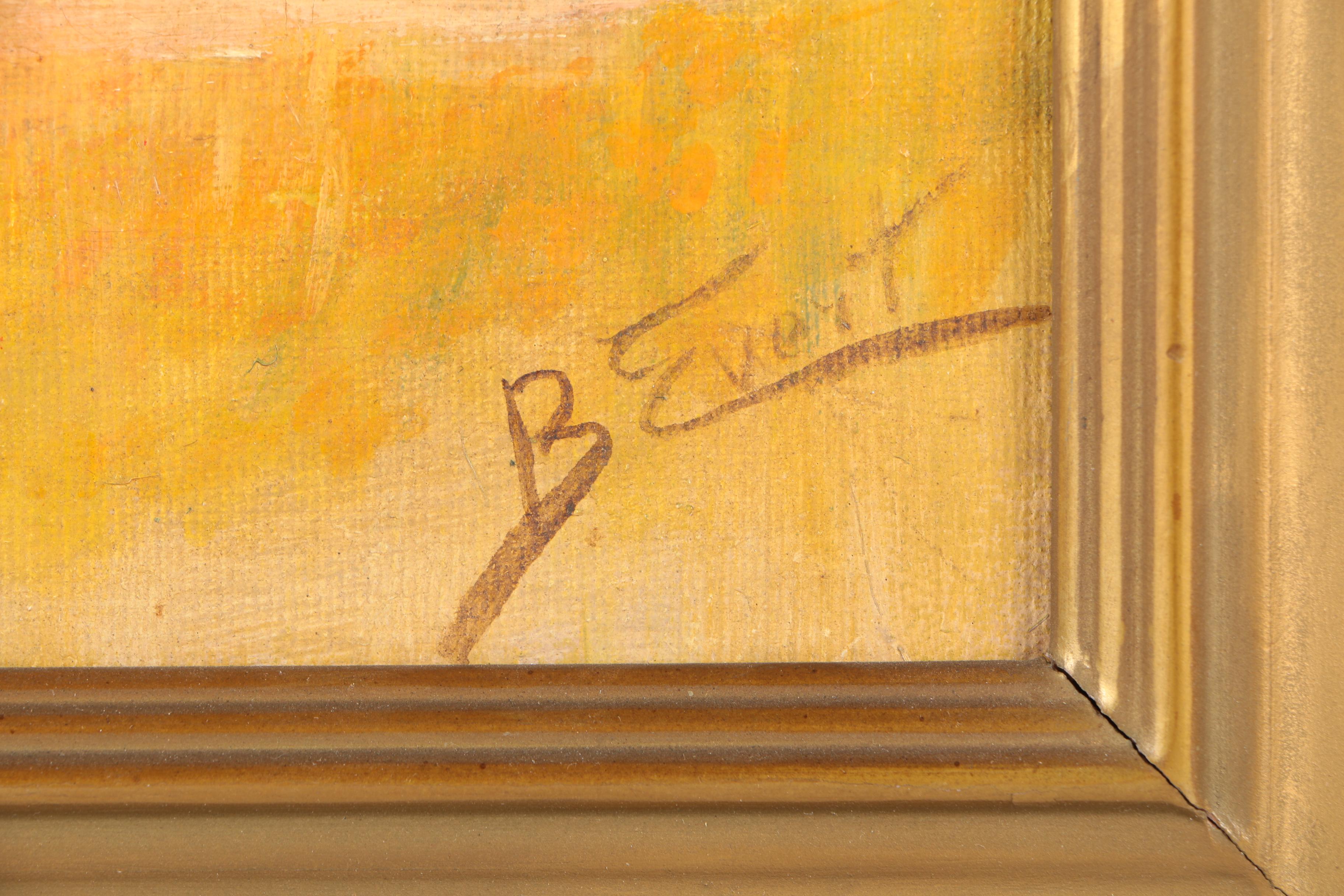 Signed Original Oil Painting of Forest Path