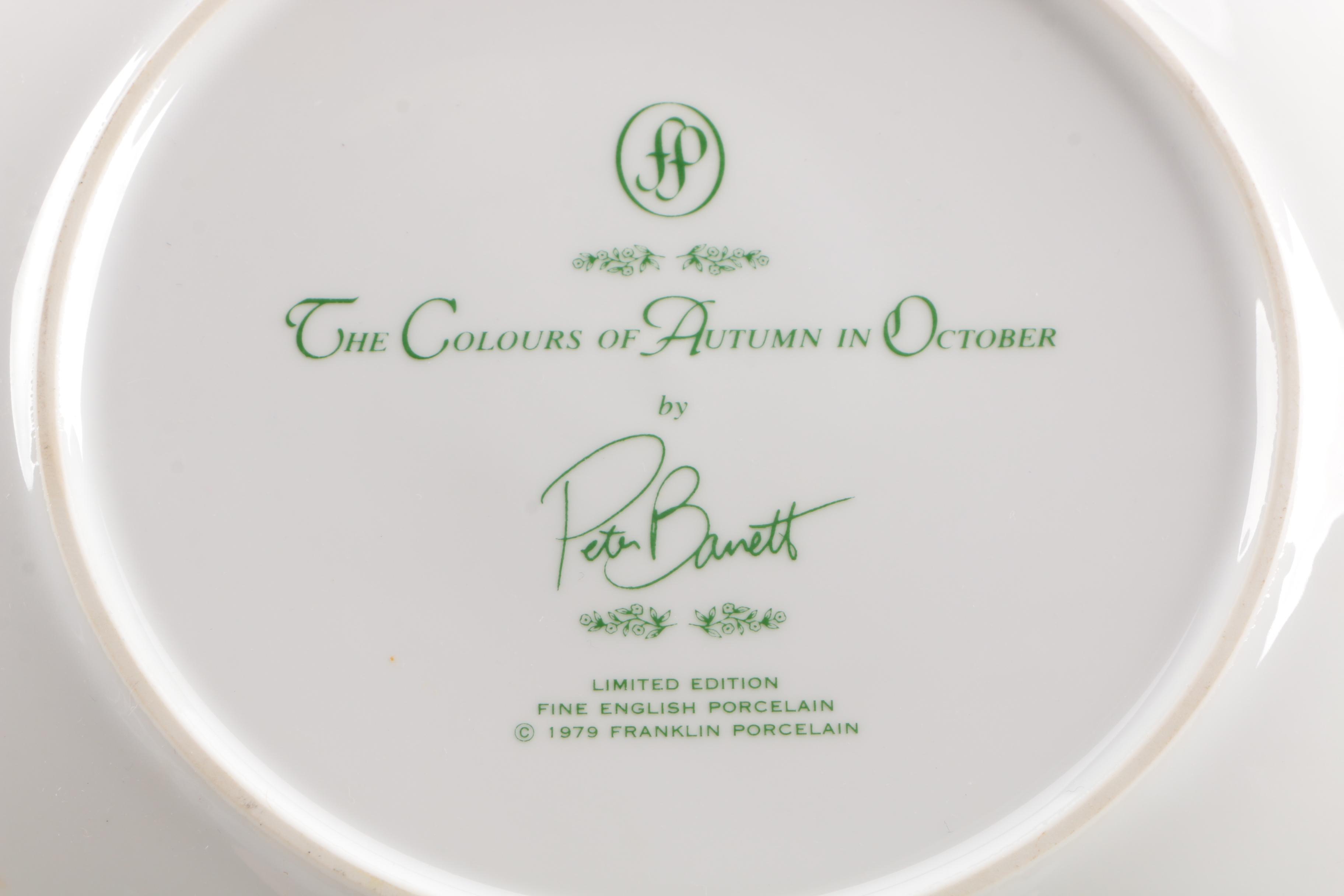 Franklin Porcelain Limited Edition Plates