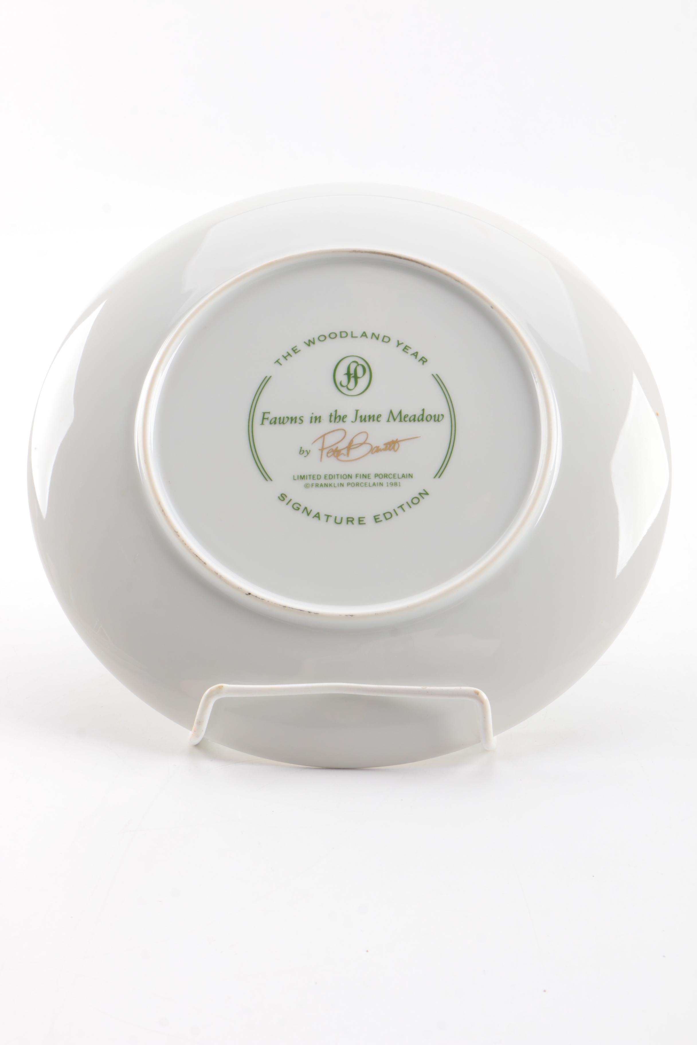 Franklin Porcelain Limited Edition Plates