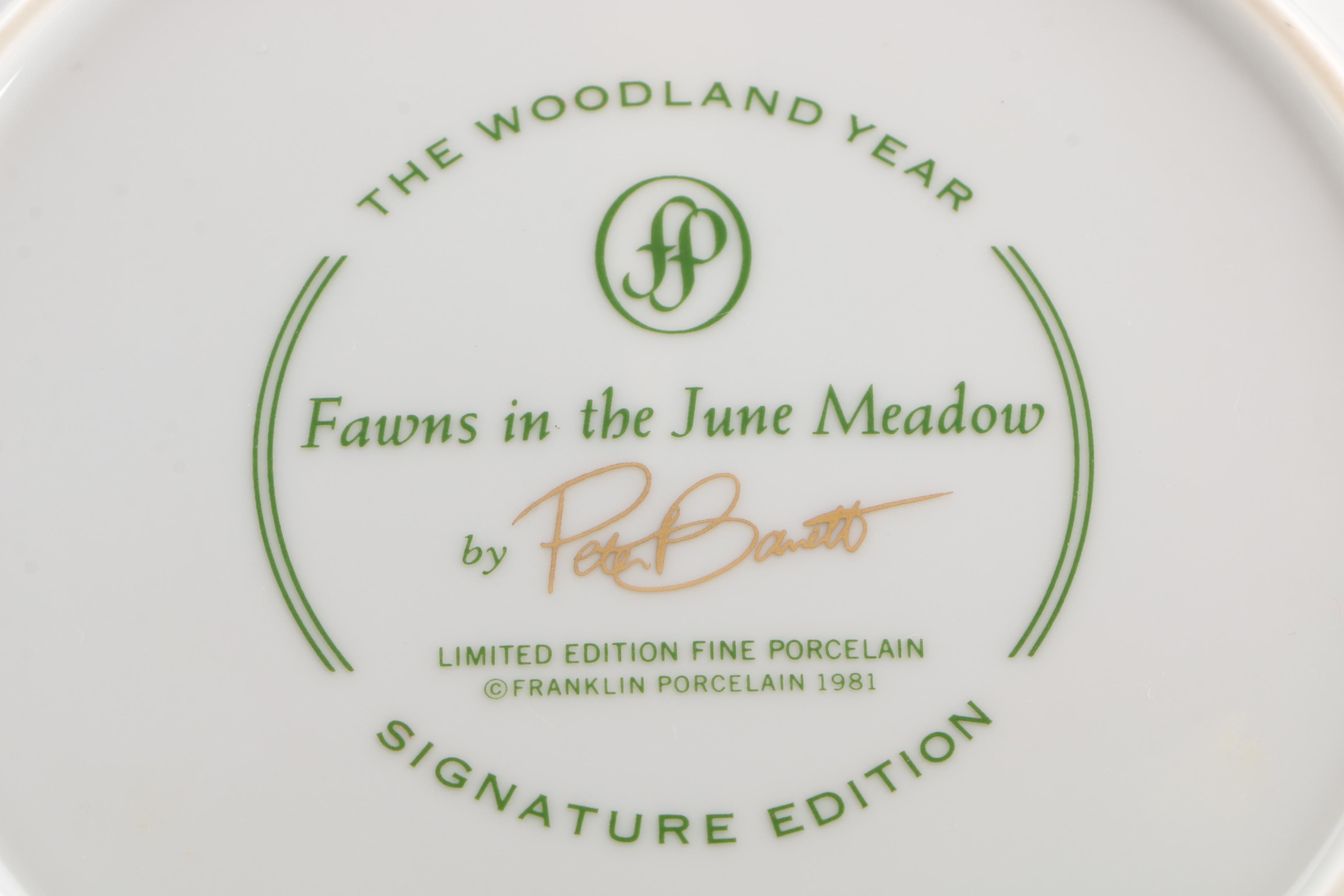 Franklin Porcelain Limited Edition Plates