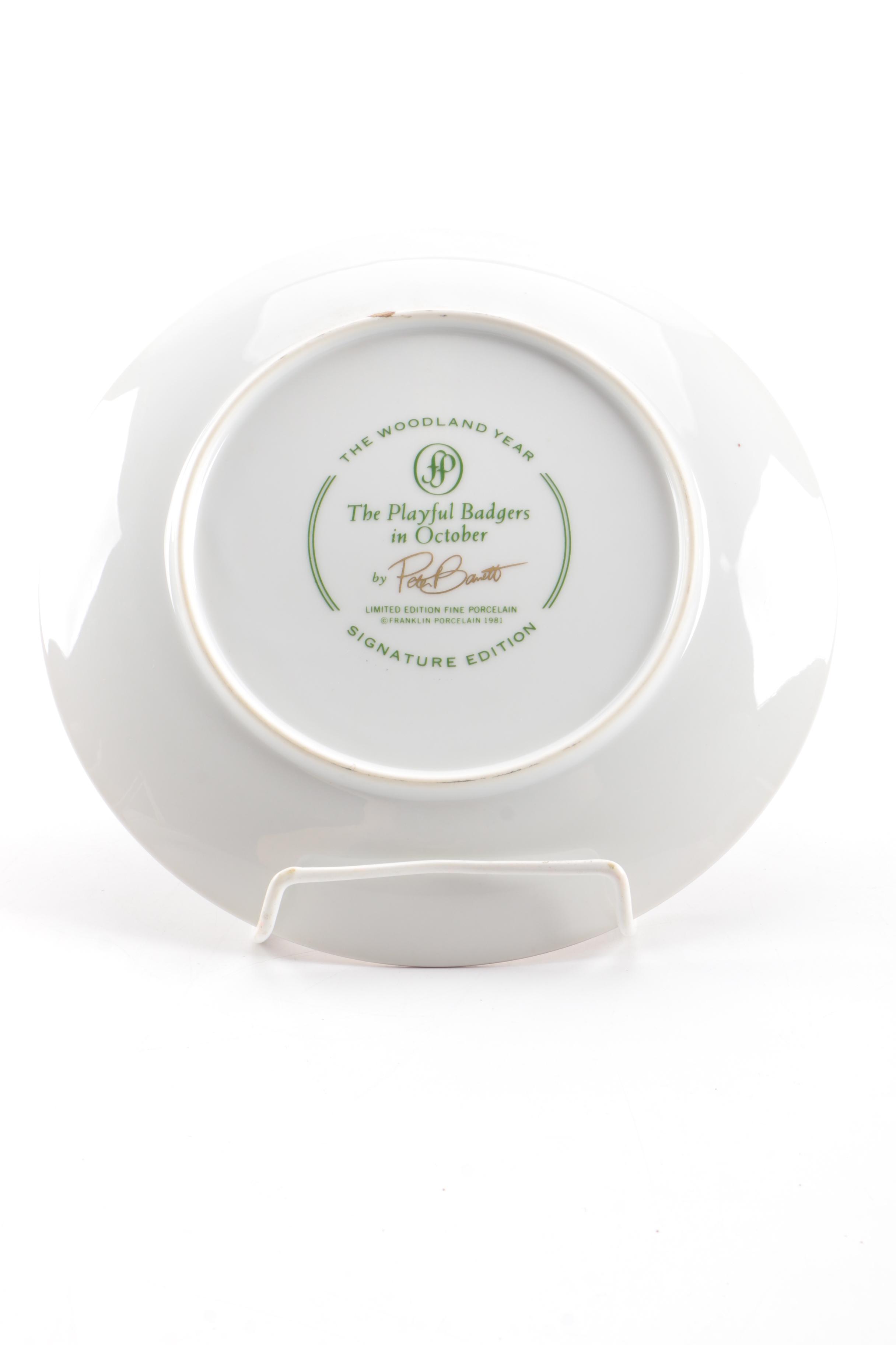 Franklin Porcelain Limited Edition Plates