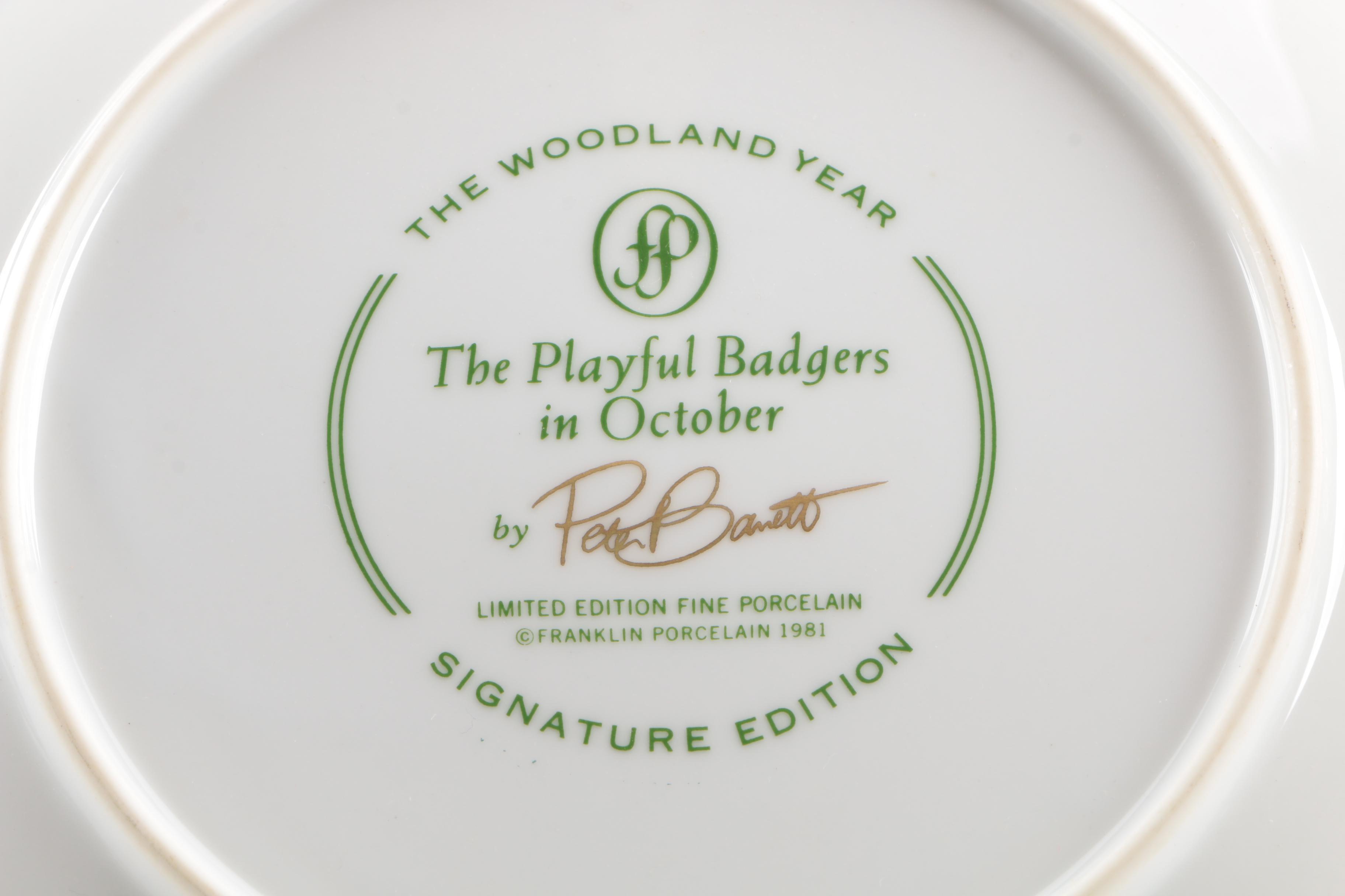 Franklin Porcelain Limited Edition Plates