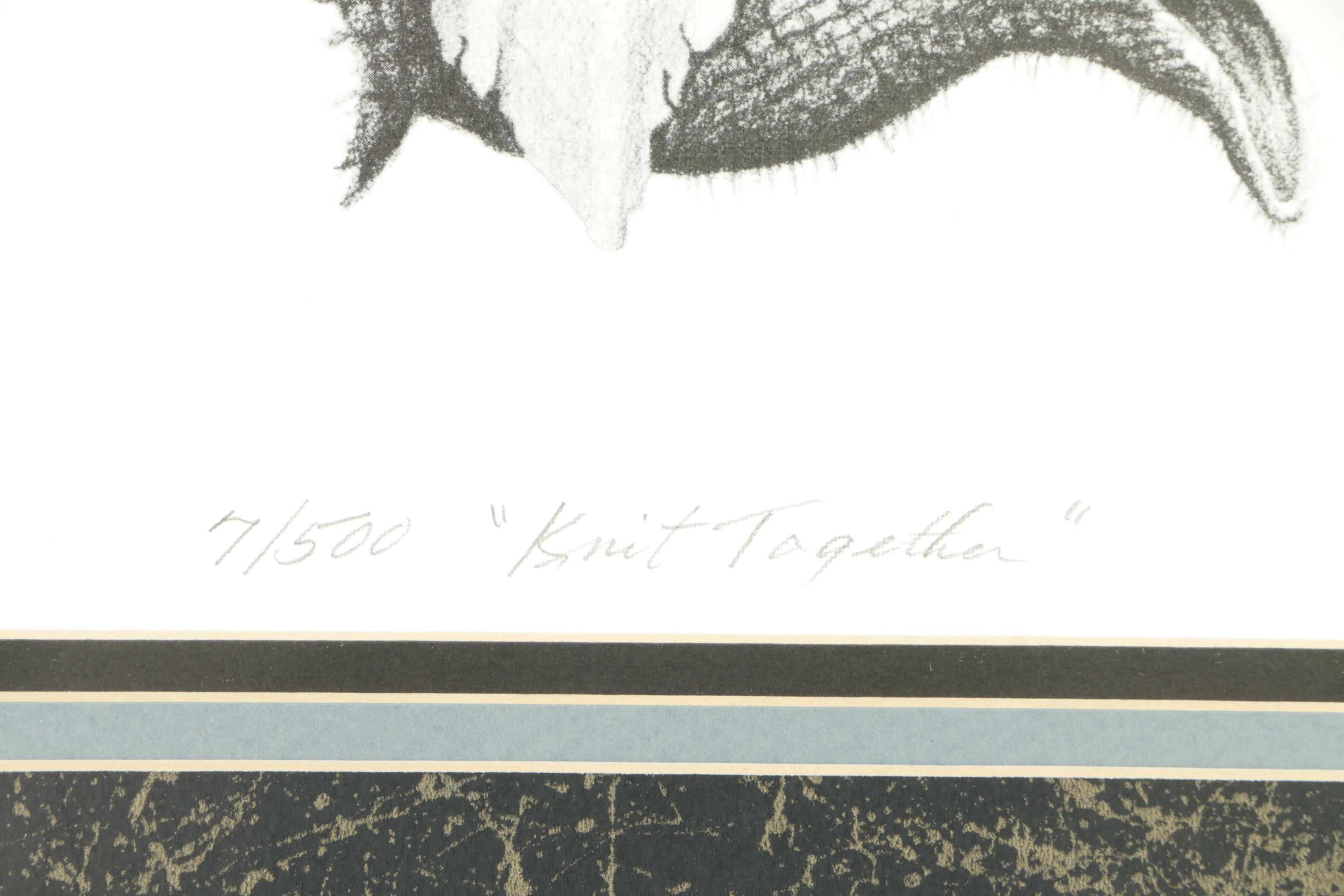 Joseph Hackett Limited Edition Offset Lithograph "Knit Together"