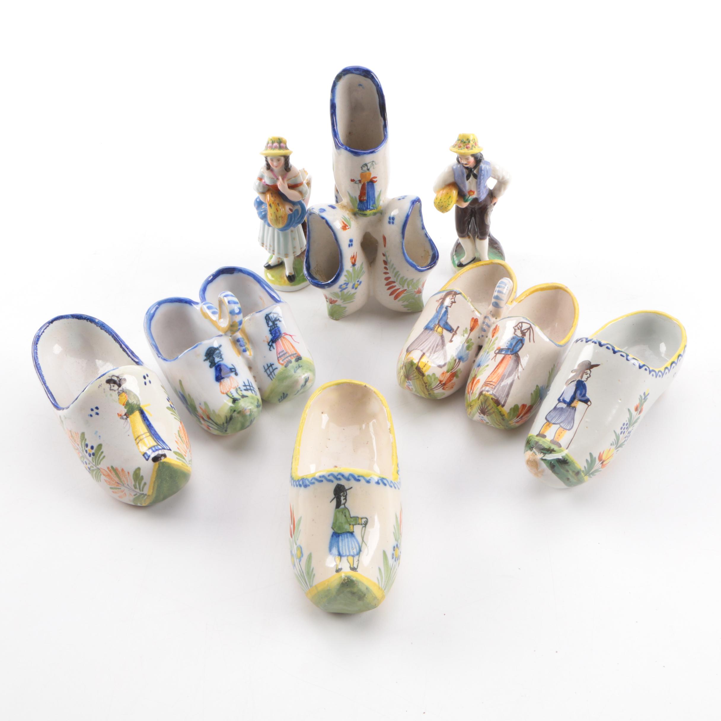 Henriot Quimper Faïence and Porcelain Figurines