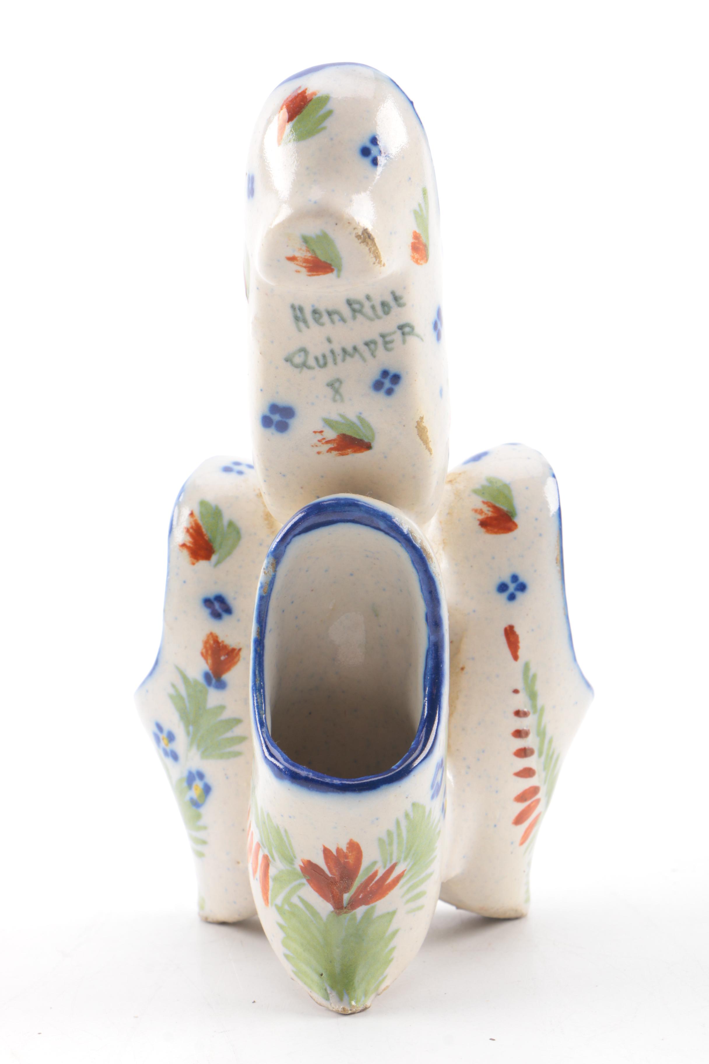 Henriot Quimper Faïence and Porcelain Figurines