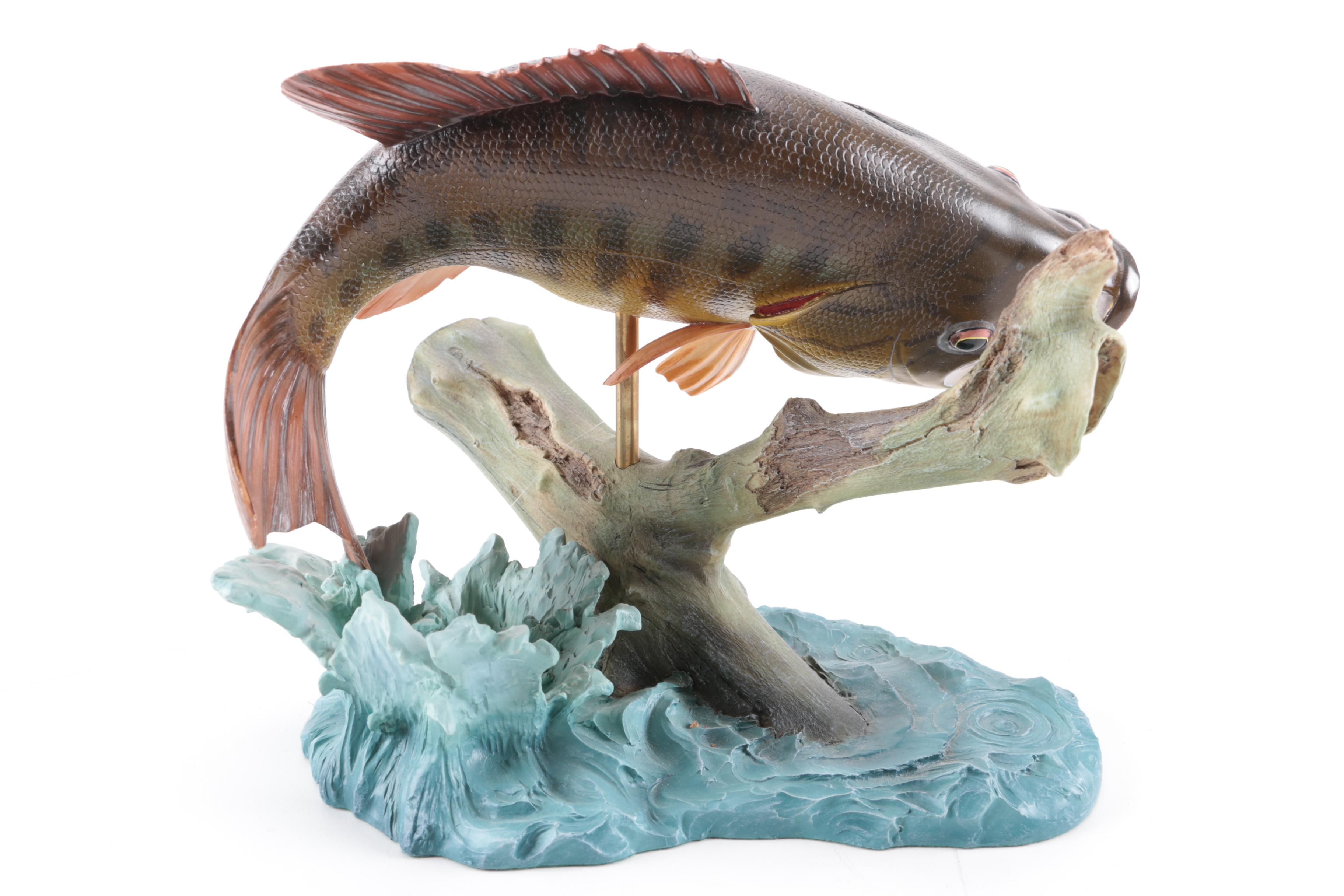 "Smallmouth Majesty" Sculpture by Wade Dawson Wildlife
