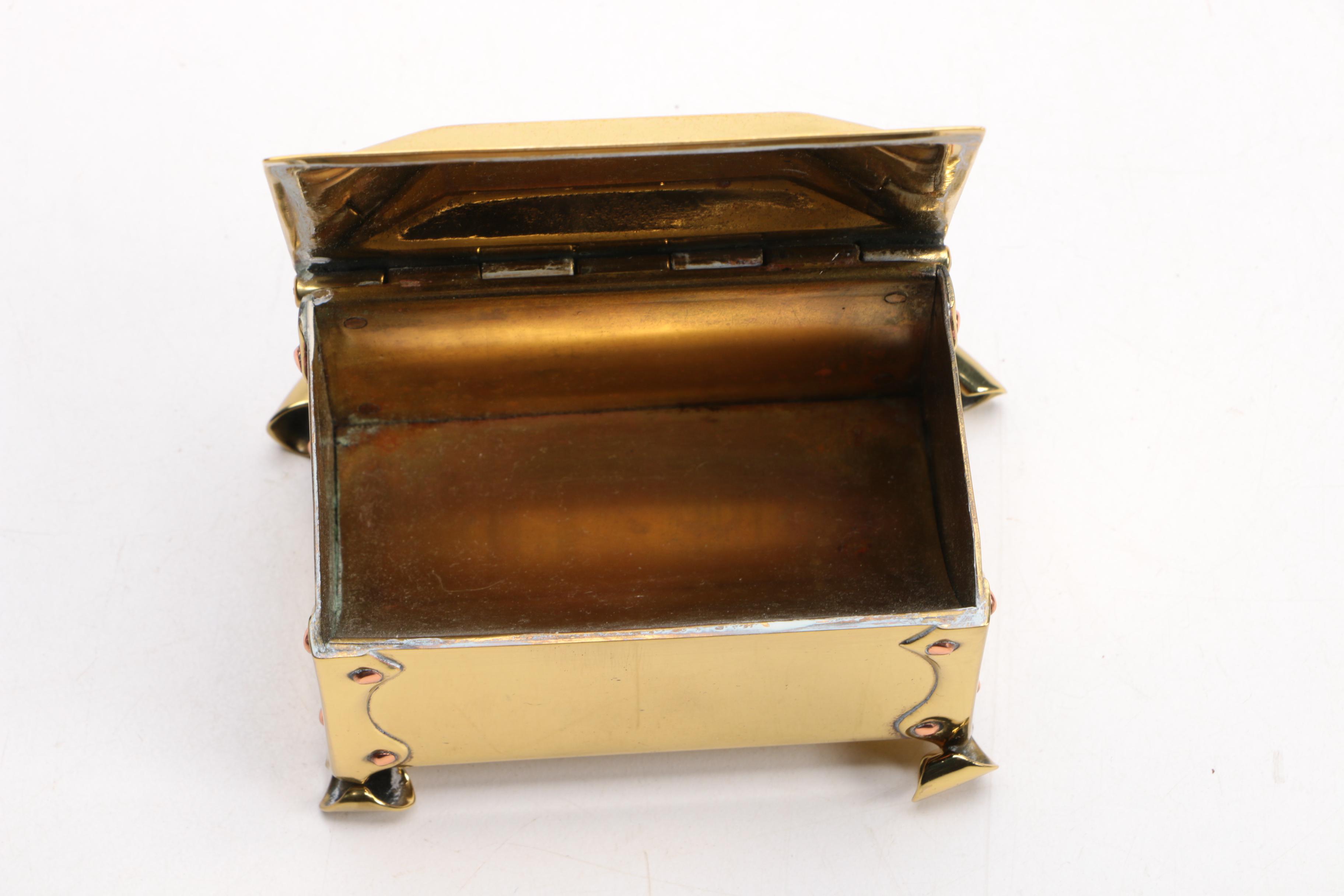 Vintage Brass Desk Organizers