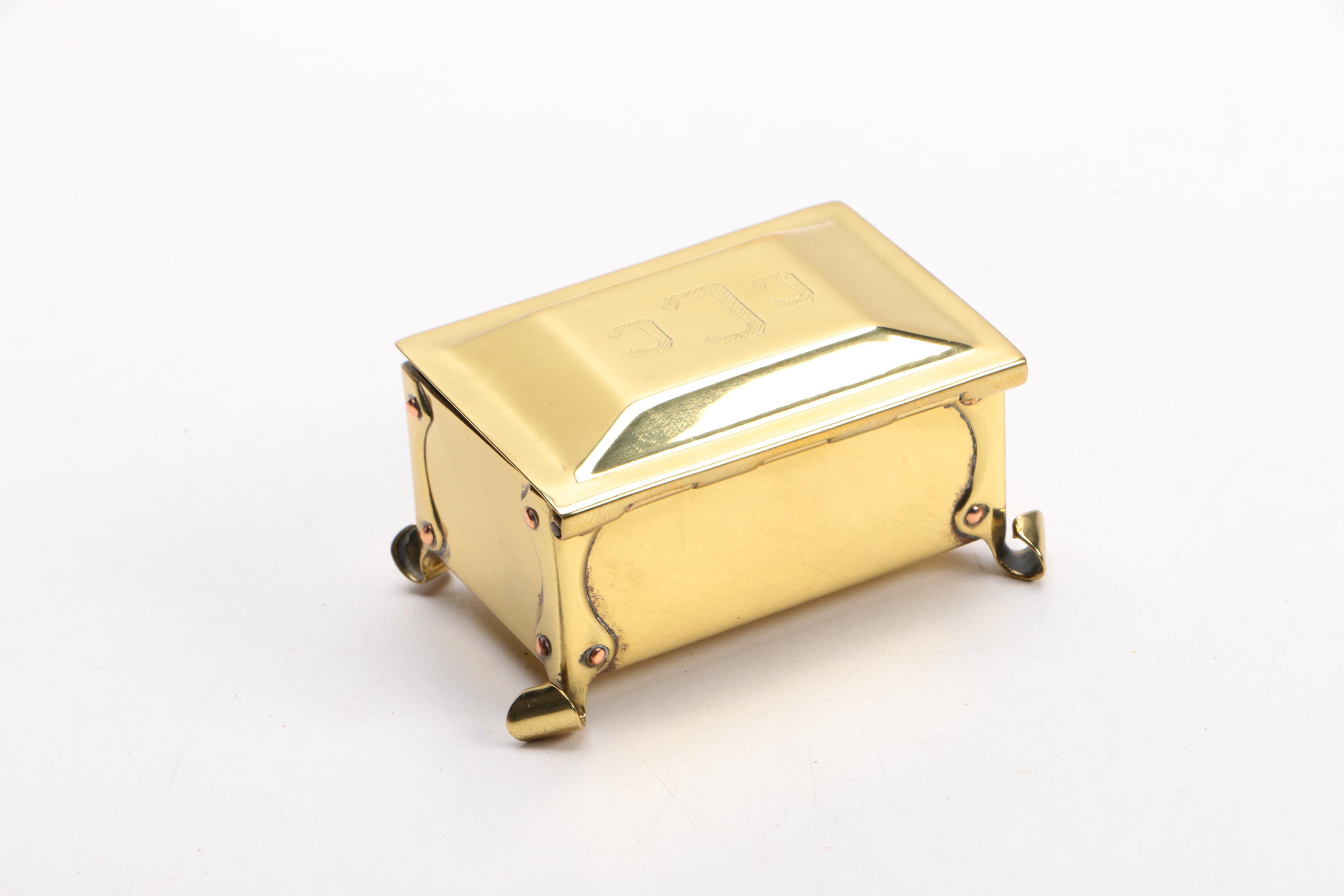 Vintage Brass Desk Organizers