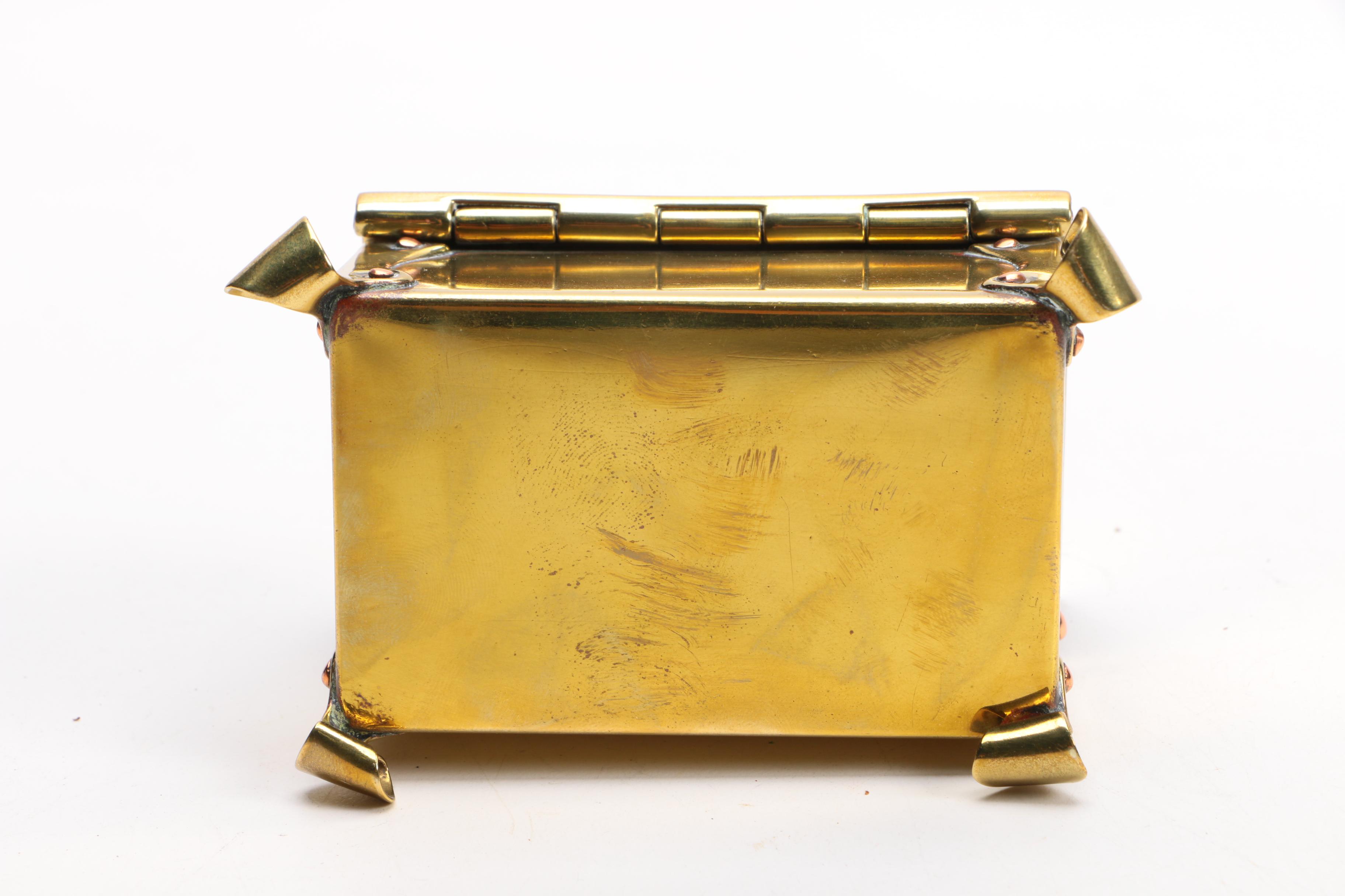 Vintage Brass Desk Organizers