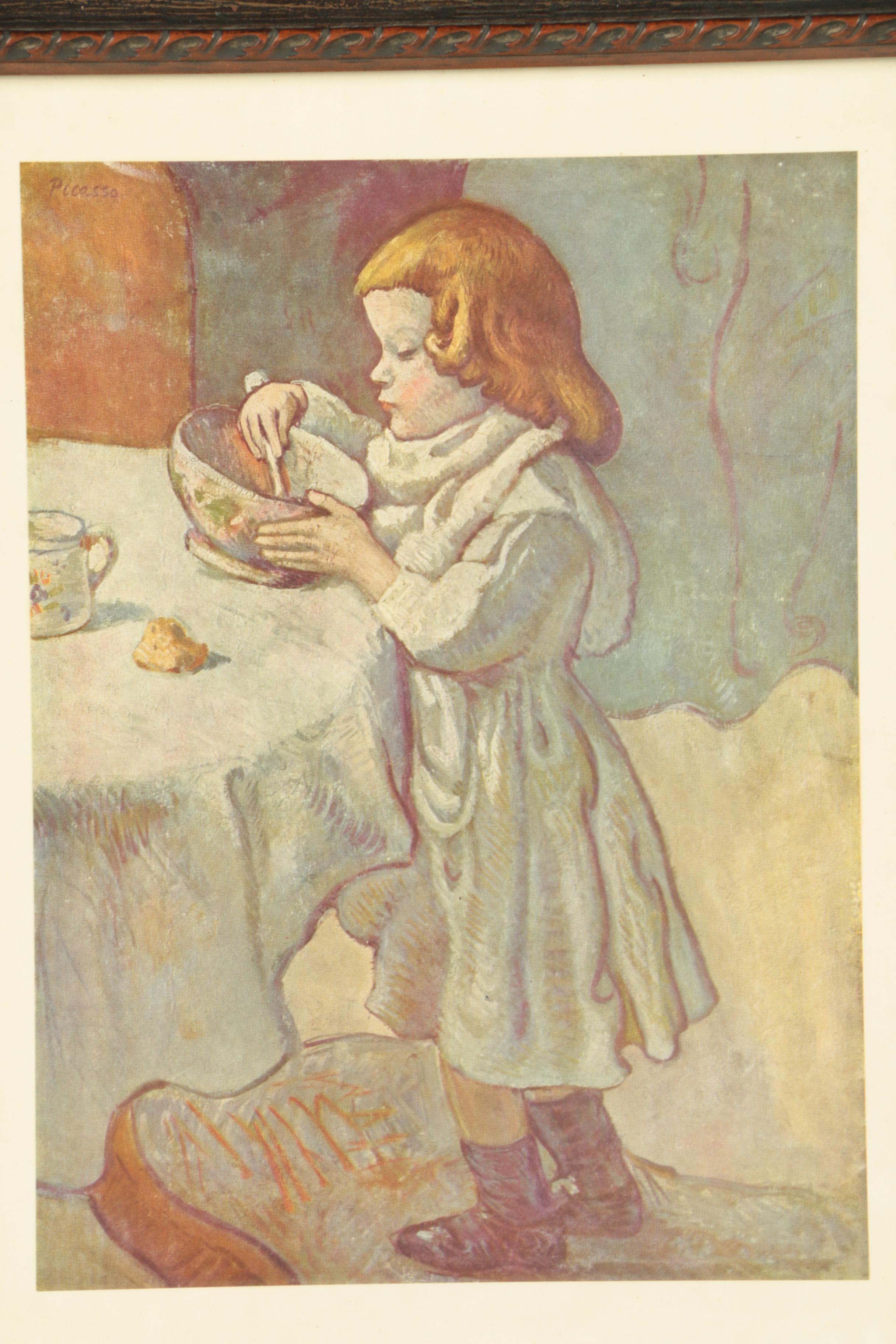 Offset Lithograph After Pablo Picasso "Le Gourmet"