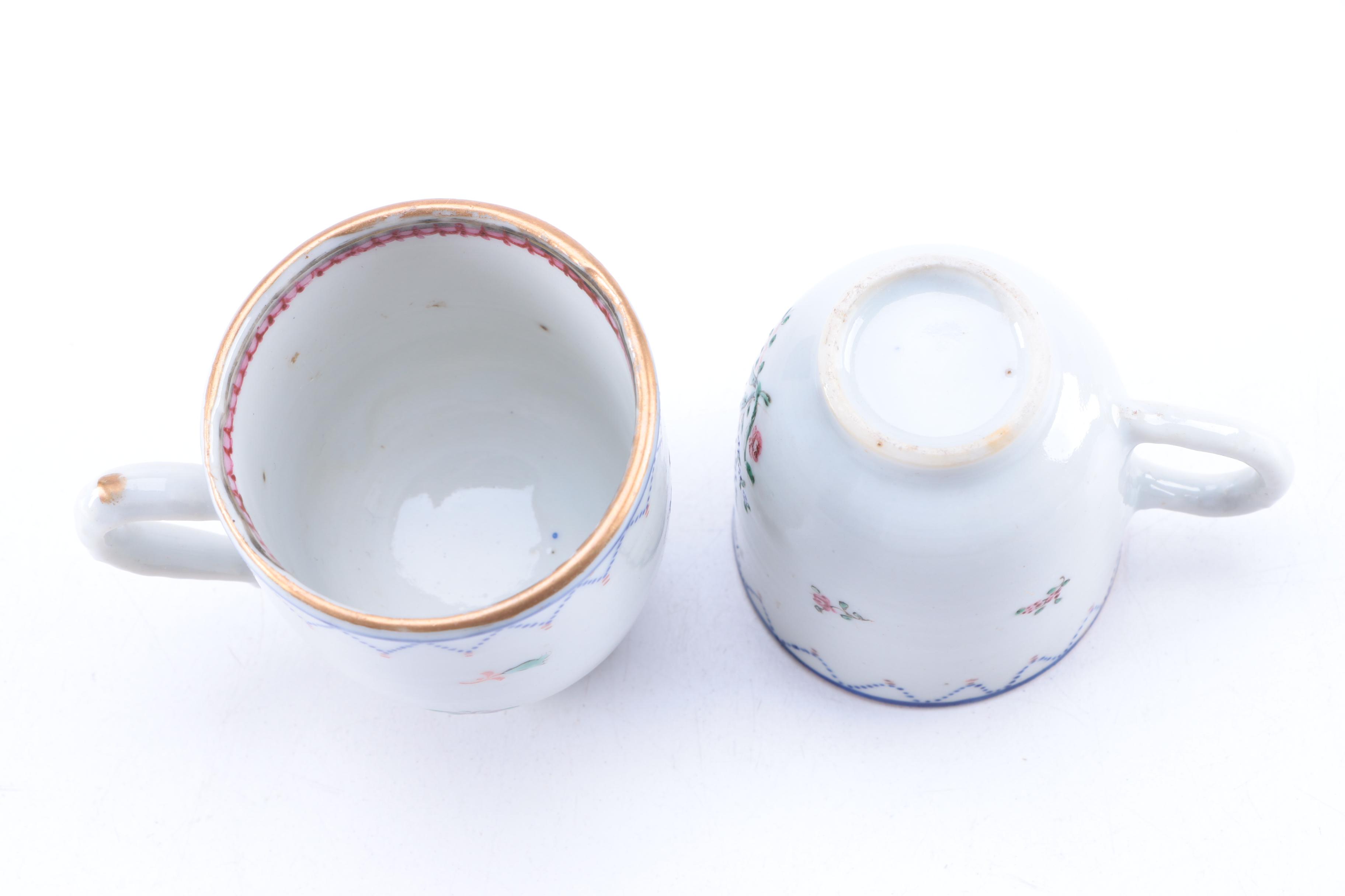 Antique Hand-Painted Porcelain Tableware