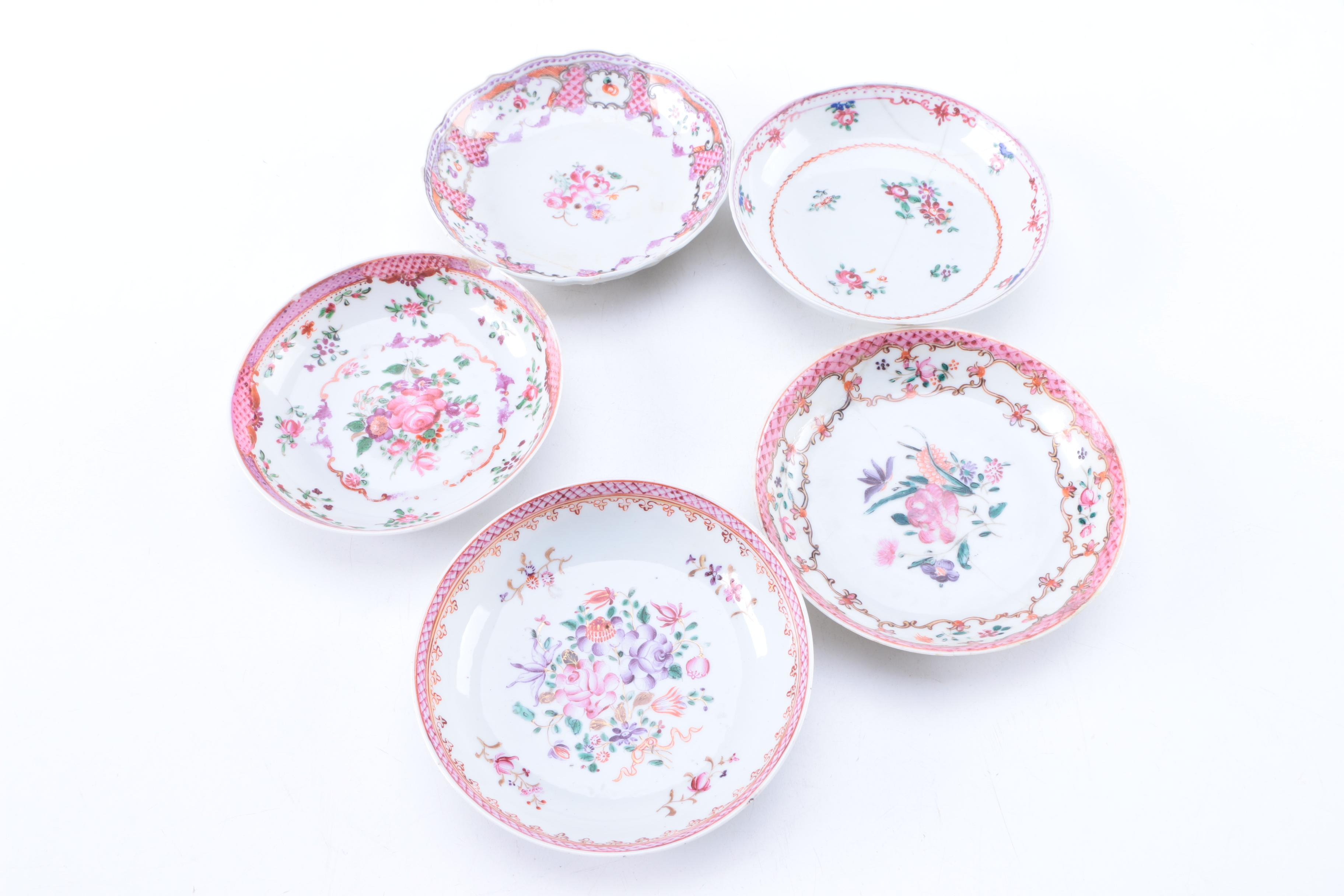 Antique Hand-Painted Porcelain Tableware