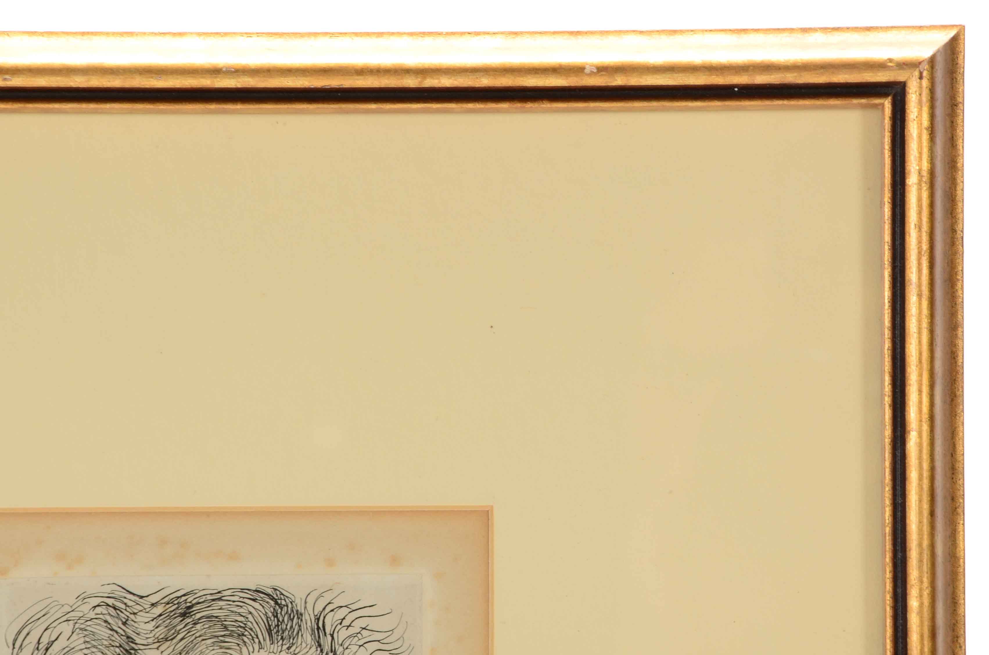 Henri Matisse Original Signed Limited Edition Chine-collé Etching "Mlle. M. M."