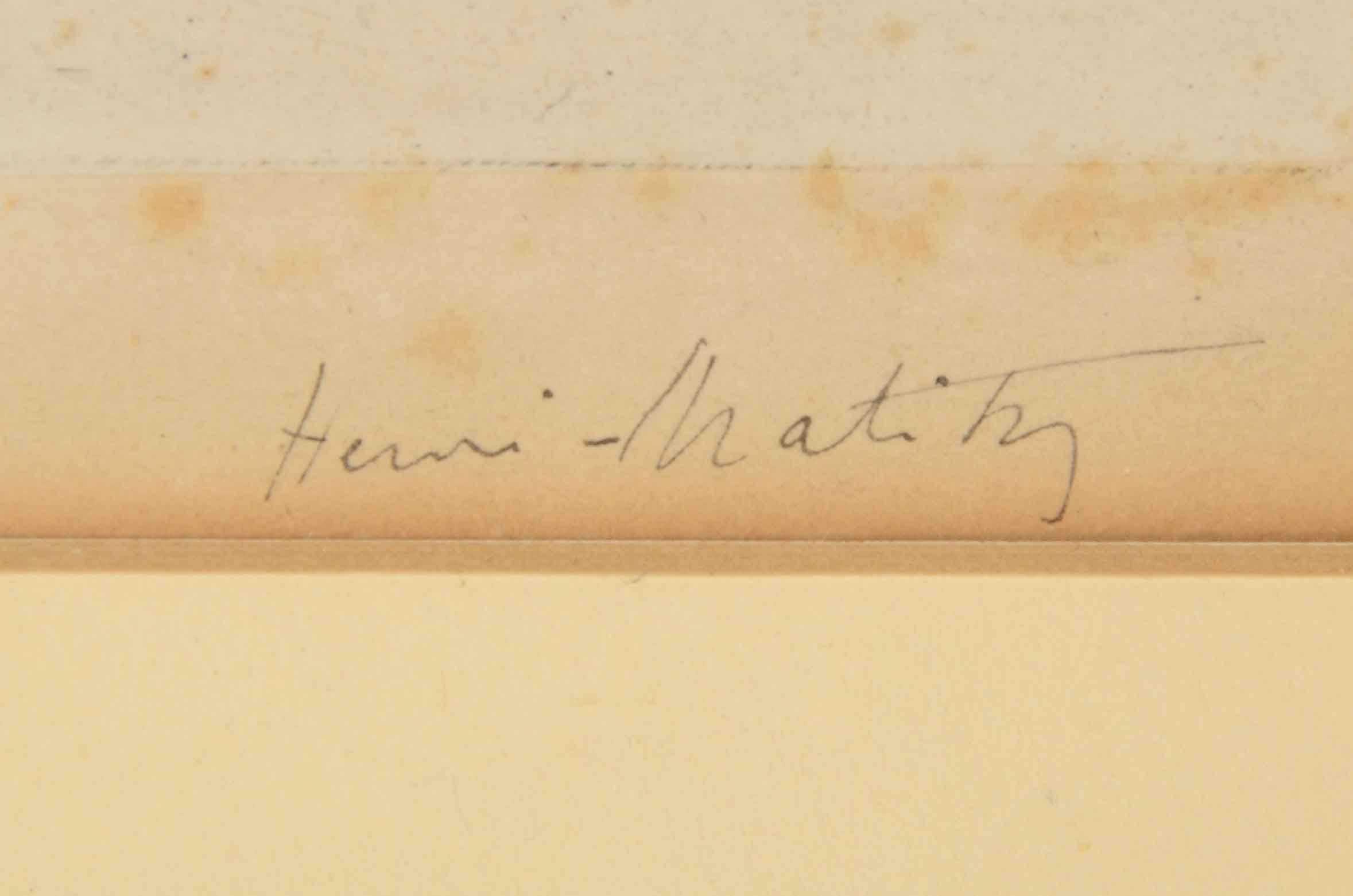 Henri Matisse Original Signed Limited Edition Chine-collé Etching "Mlle. M. M."