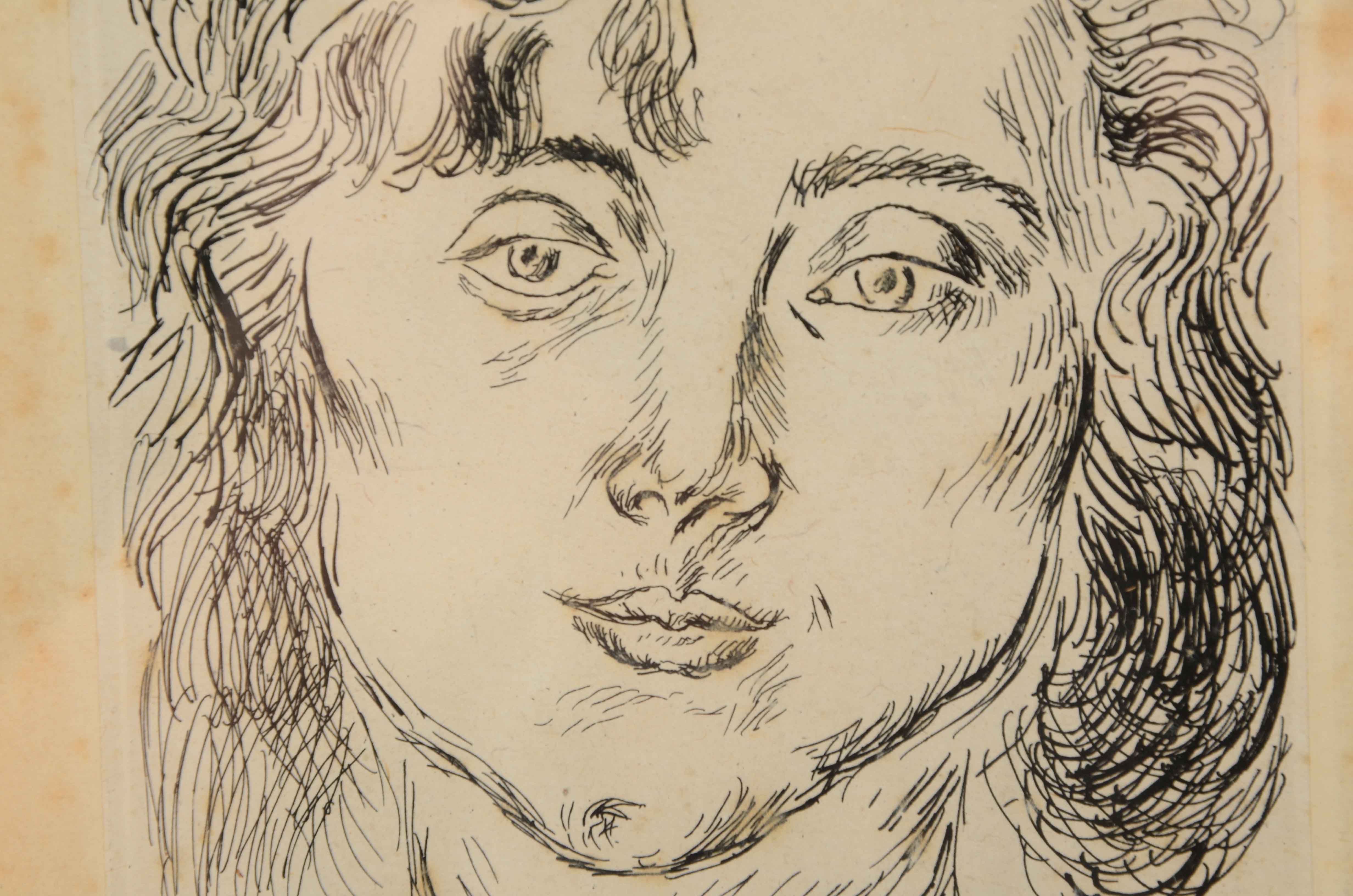 Henri Matisse Original Signed Limited Edition Chine-collé Etching "Mlle. M. M."