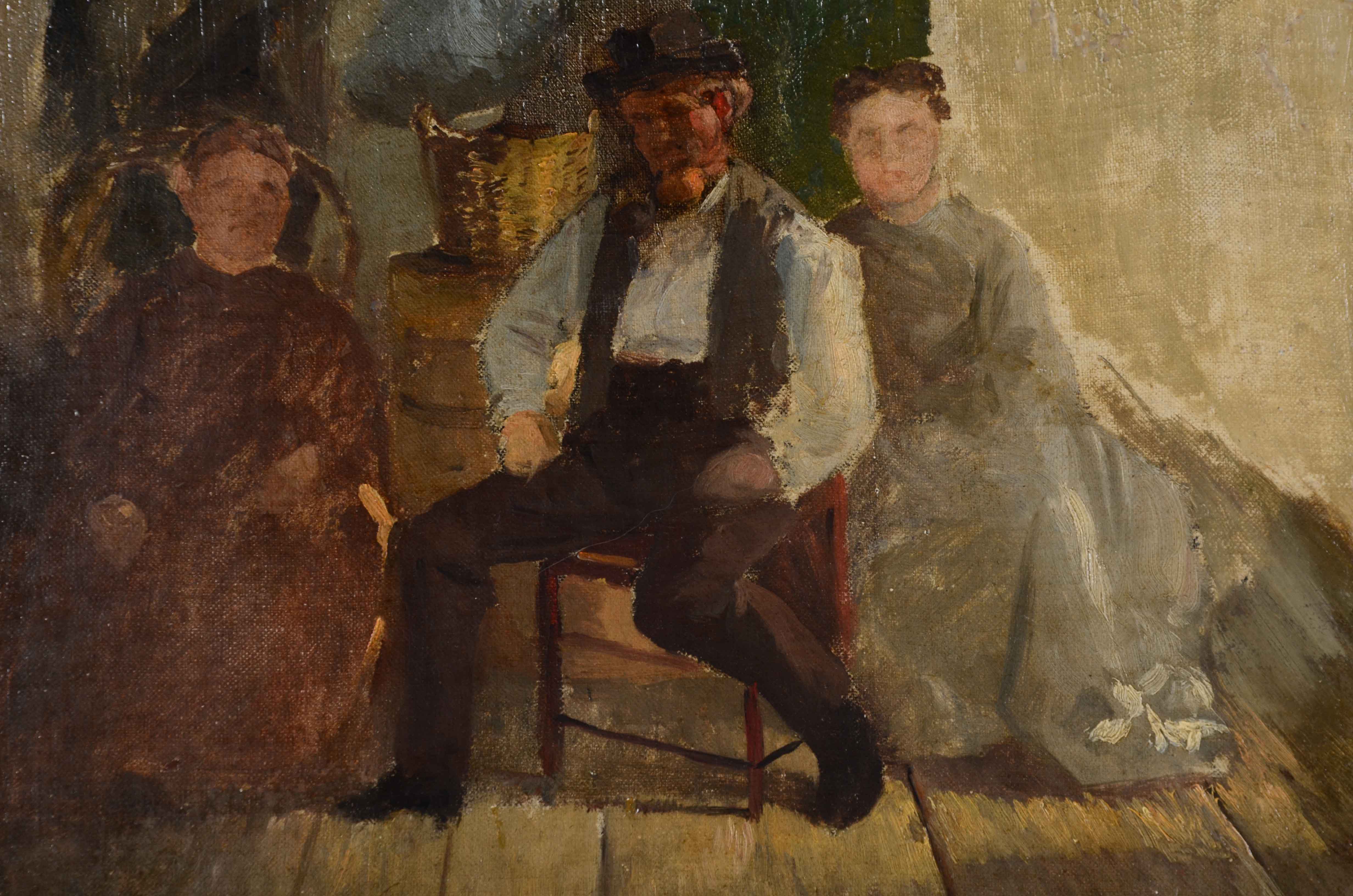 Charles Webber Original Antique Oil Painting on Canvas