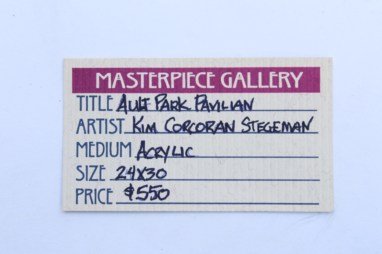 Kim Stegeman Acrylic Painting Titled "Ault Park Pavilion"