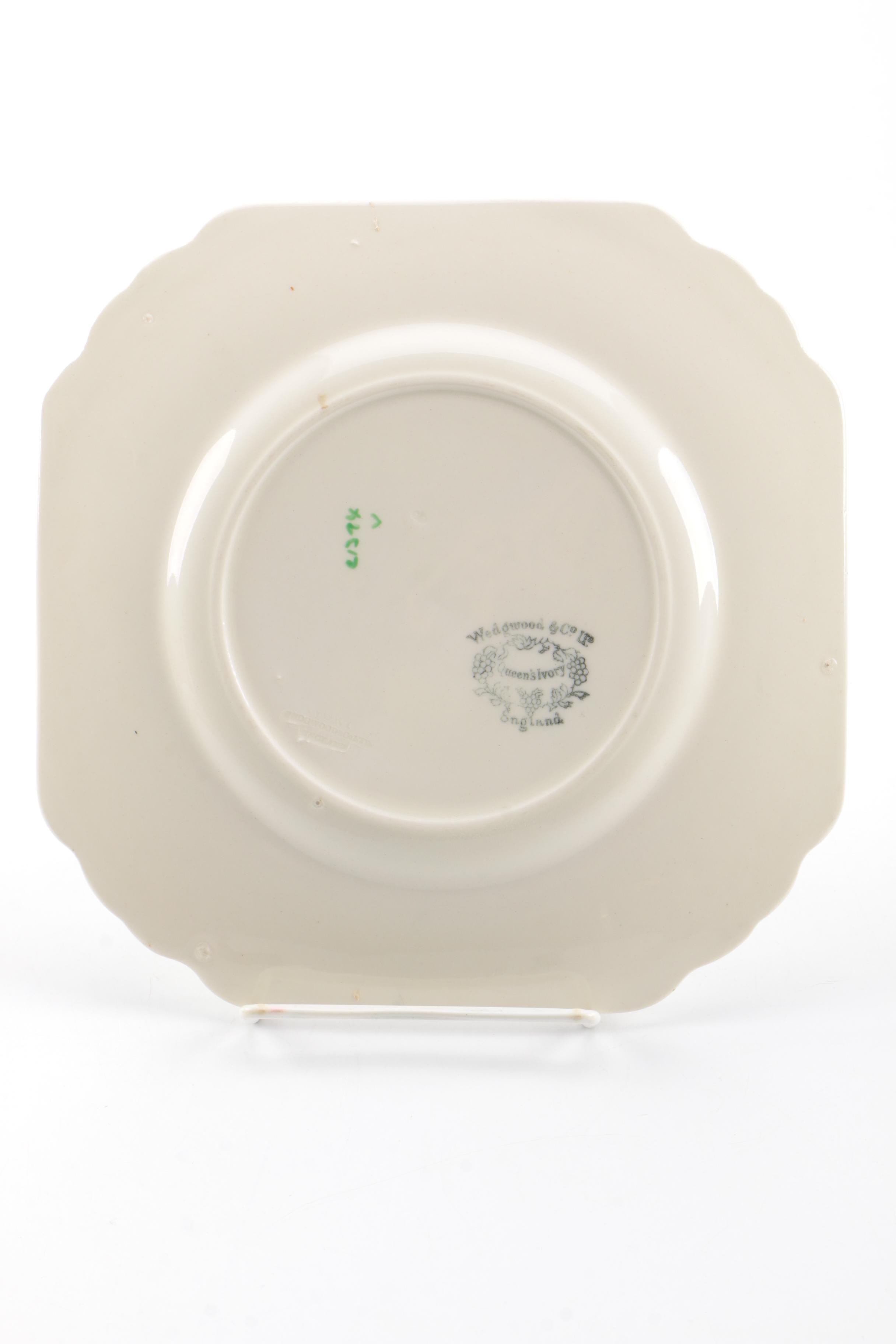 Wedgwood "Queen's Ivory" Ceramic Plates
