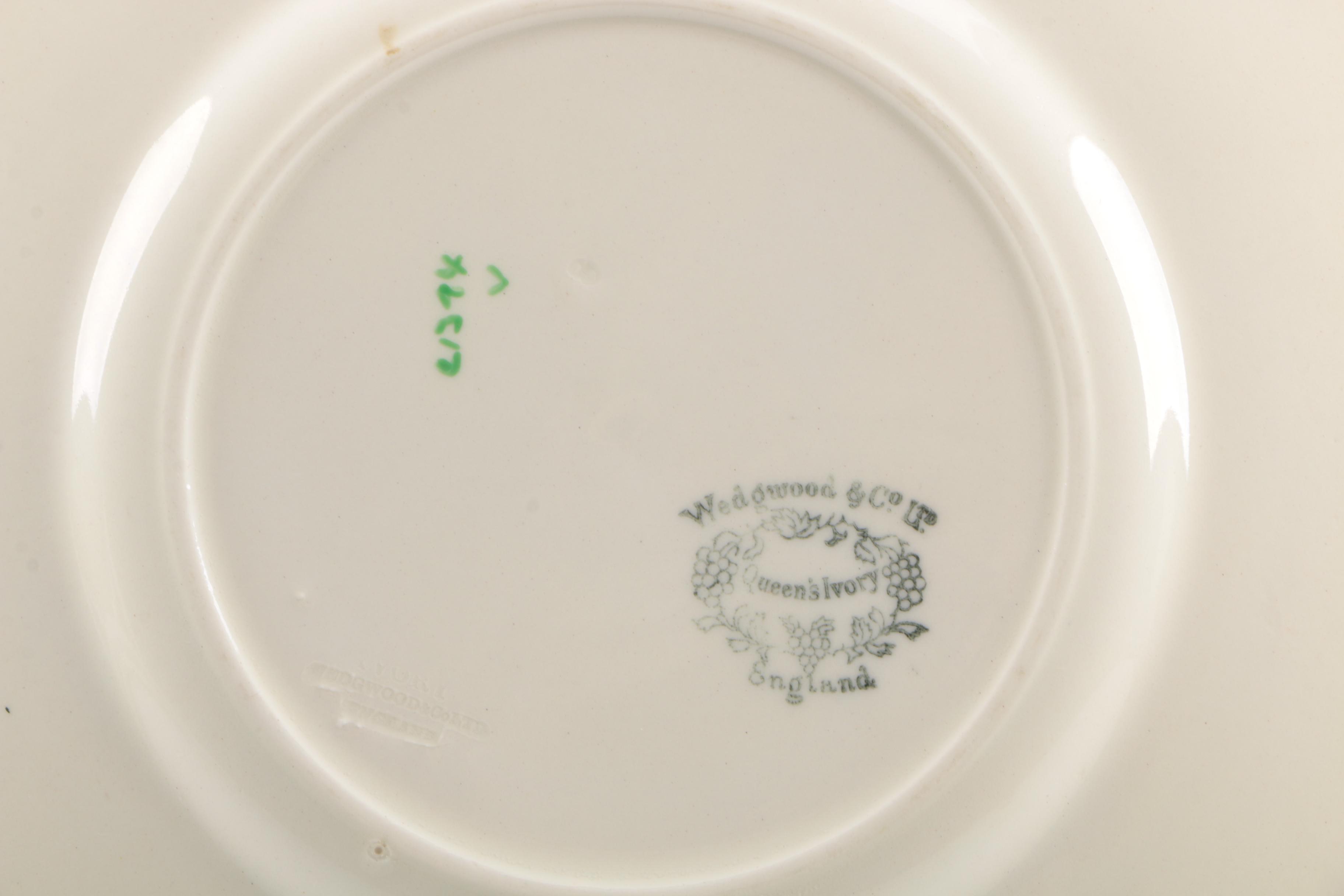 Wedgwood "Queen's Ivory" Ceramic Plates