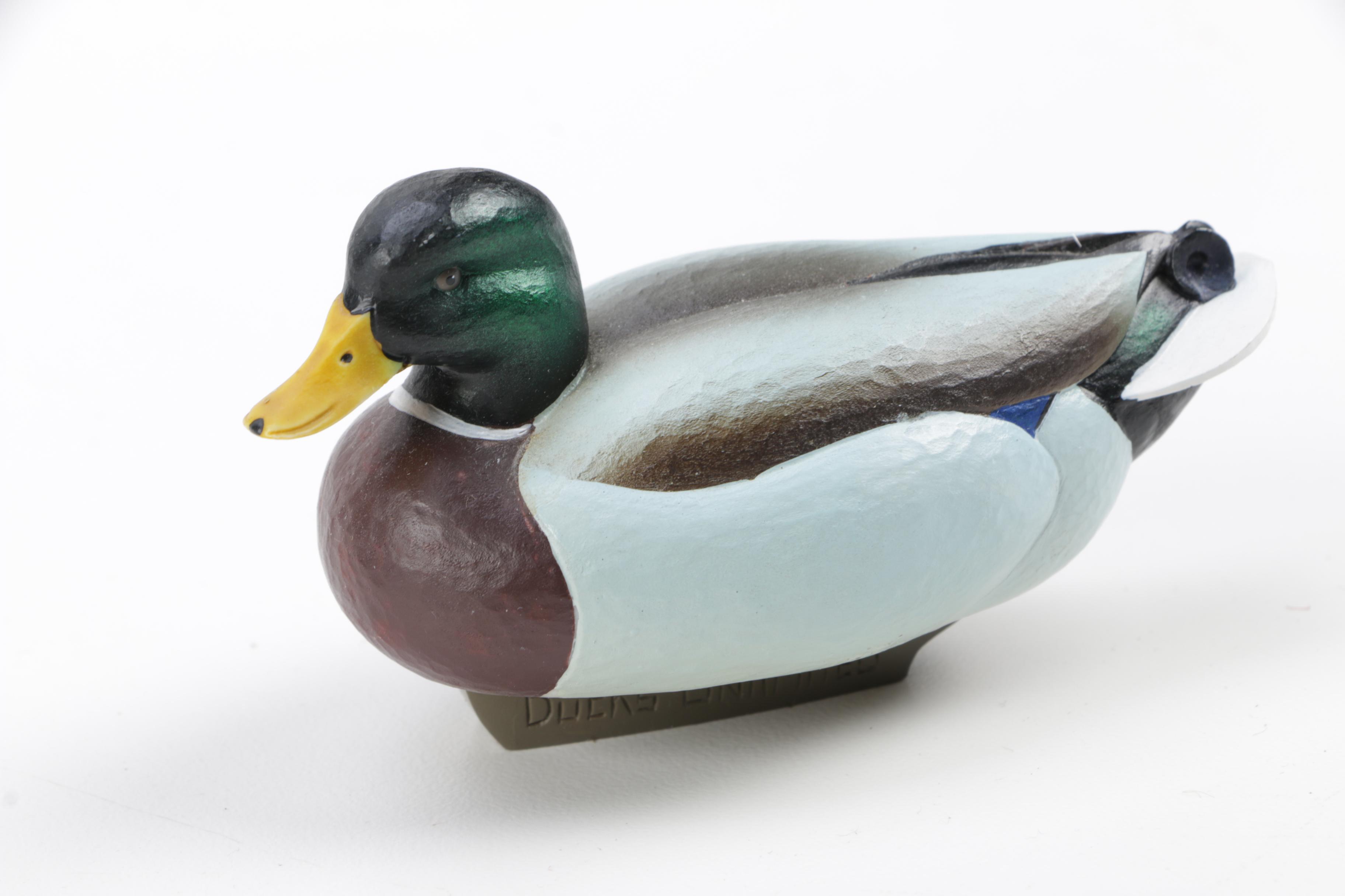 Ducks Unlimited Wooden Decoy Figurines from Jett Brunet
