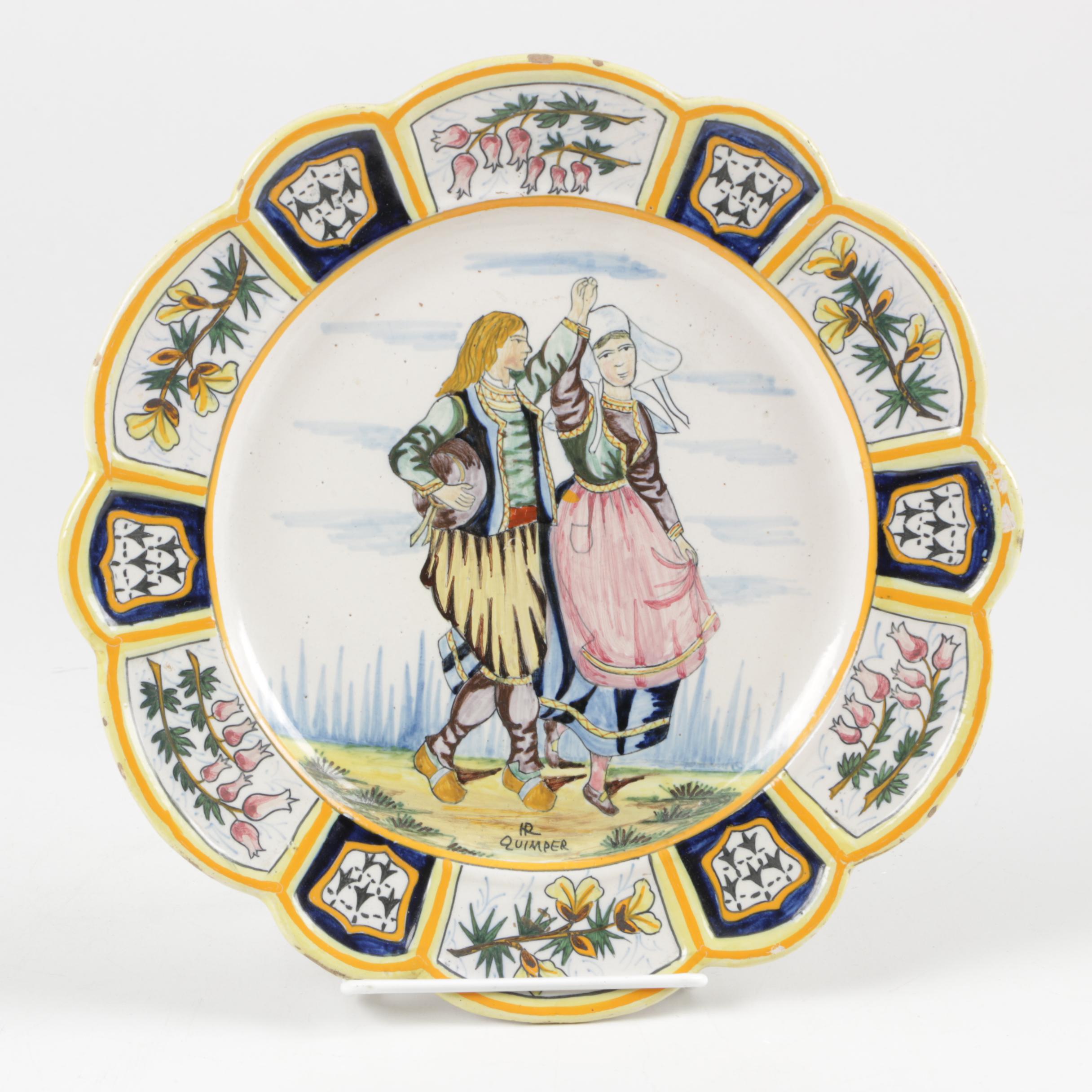 Vintage Henriot Quimper Faïence Dish
