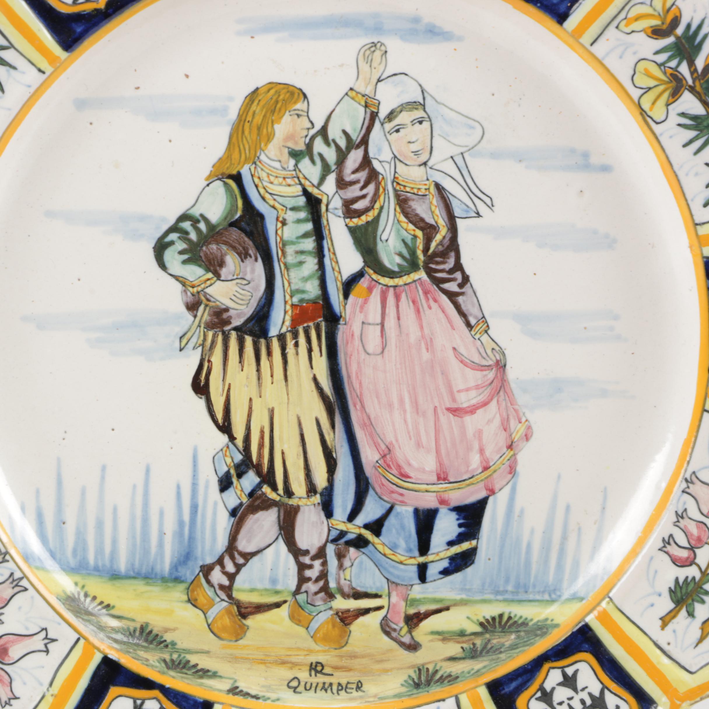 Vintage Henriot Quimper Faïence Dish