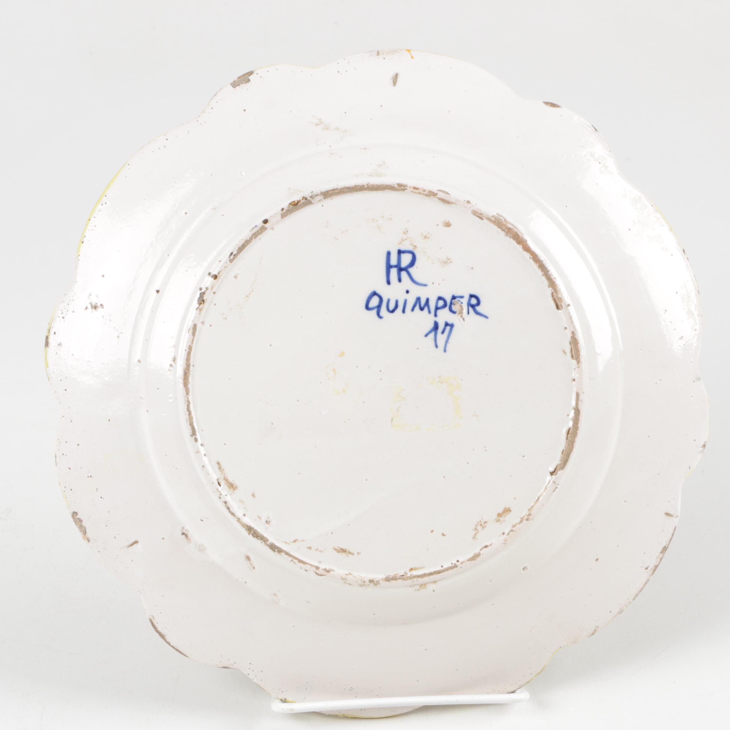 Vintage Henriot Quimper Faïence Dish