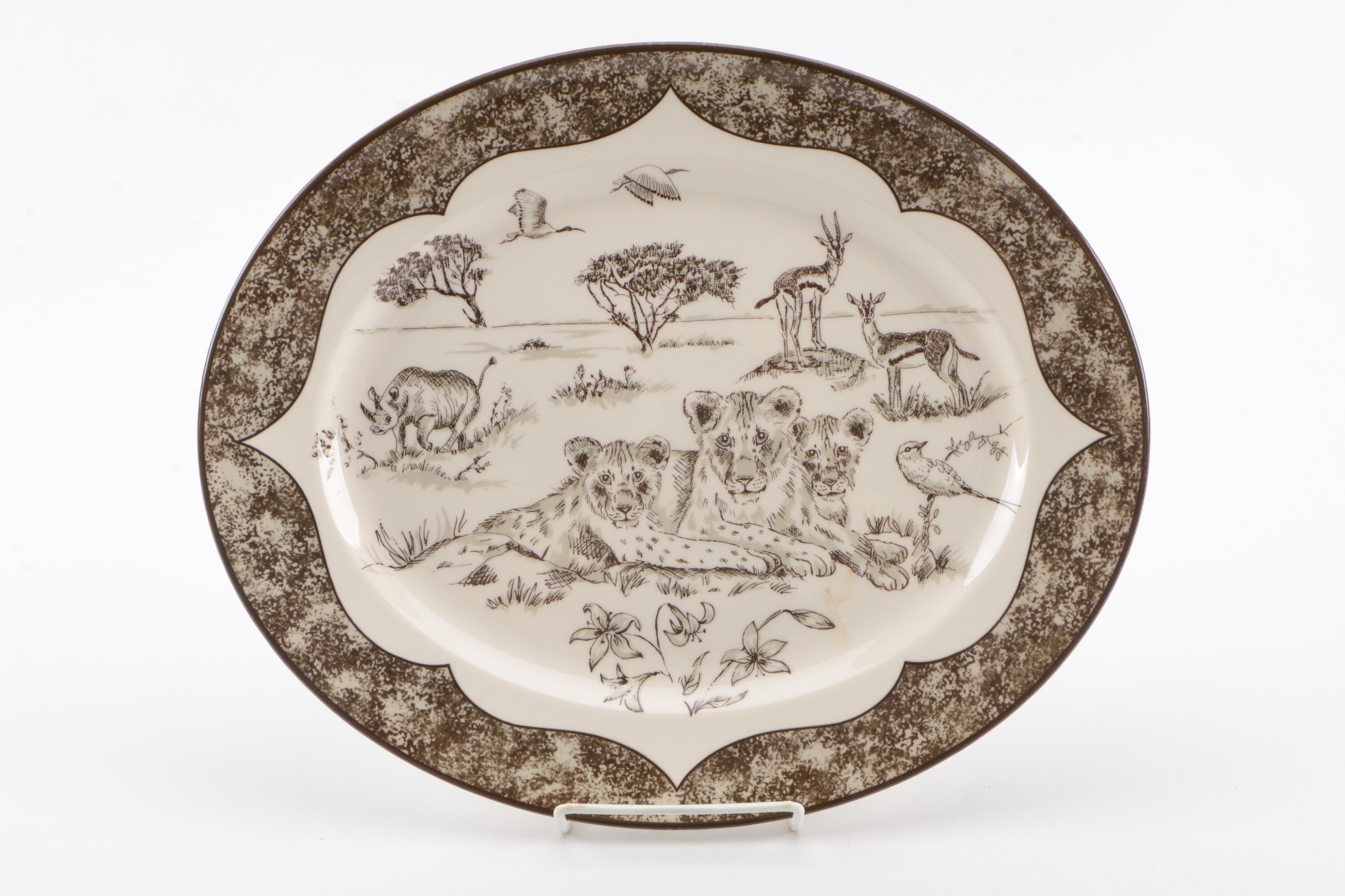 Collection of Lynn Chase Designs Cheetah Themed Decor