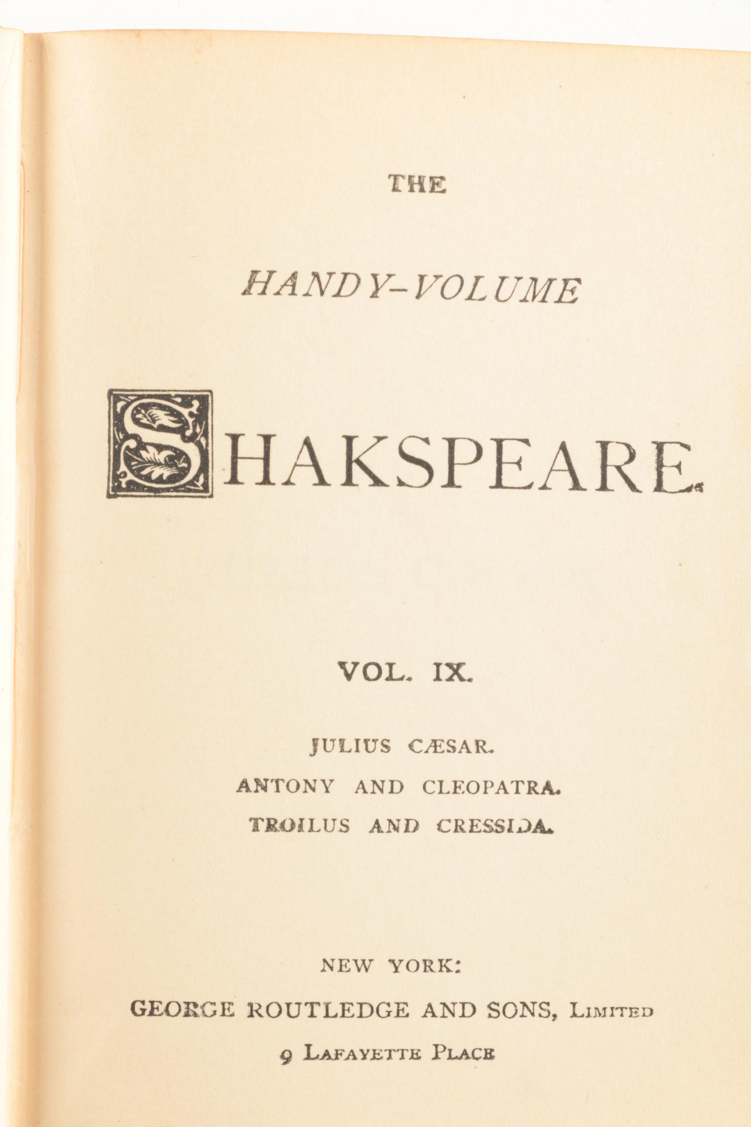 Assorted Vintage Hardcover Books  Featuring William Shakespeare