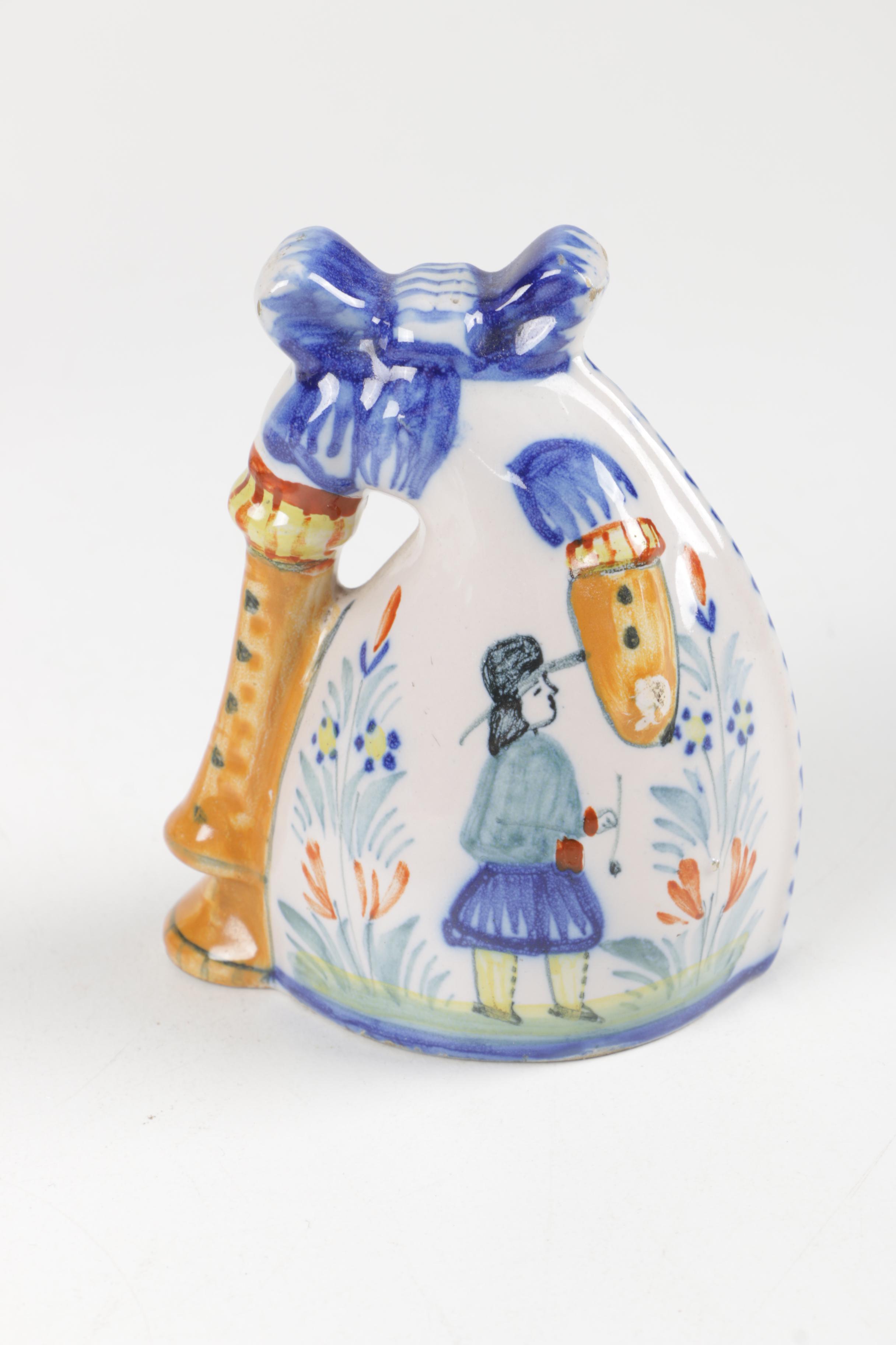 Pottery Collection Including Henriot Quimper