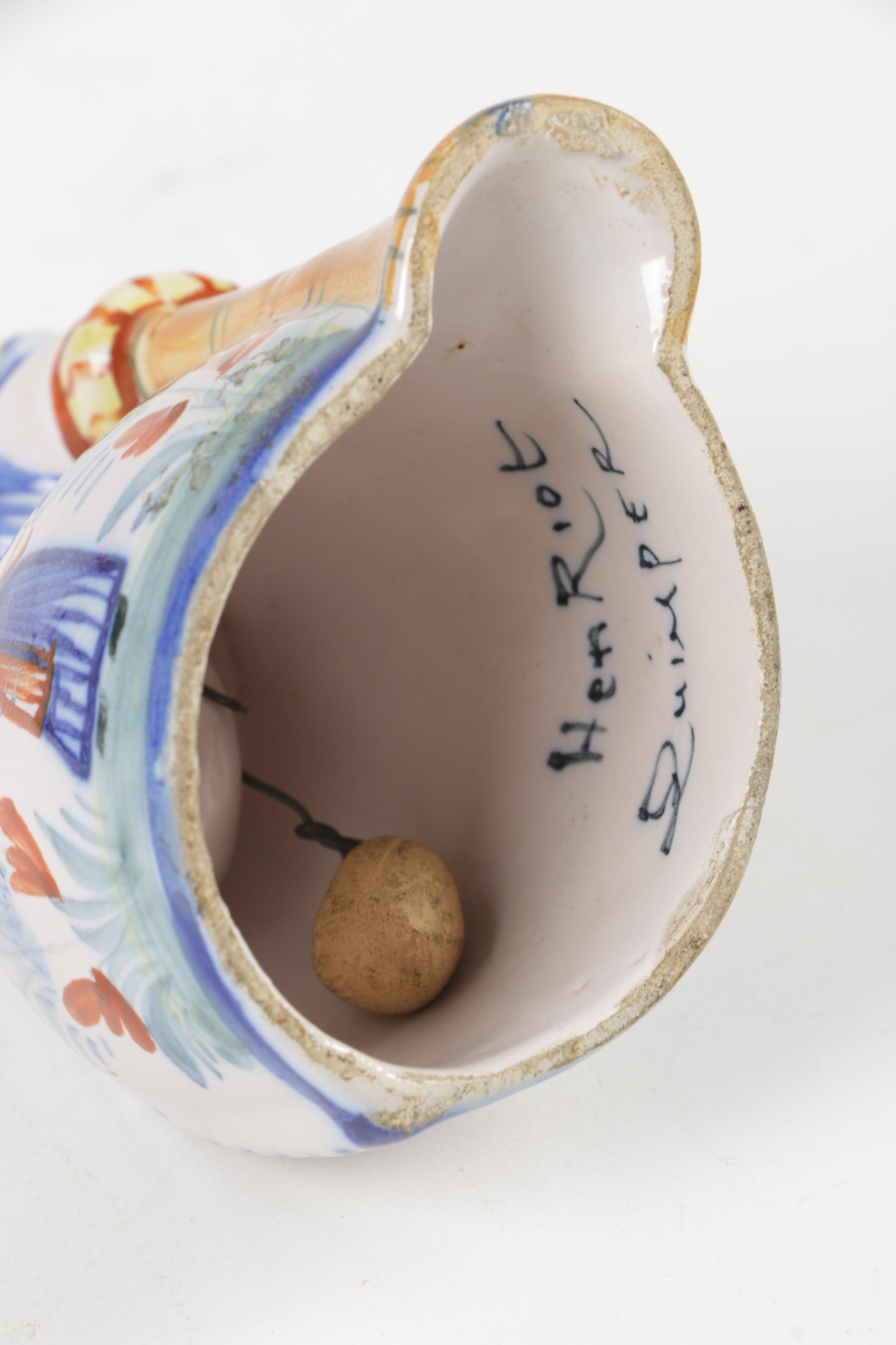 Pottery Collection Including Henriot Quimper