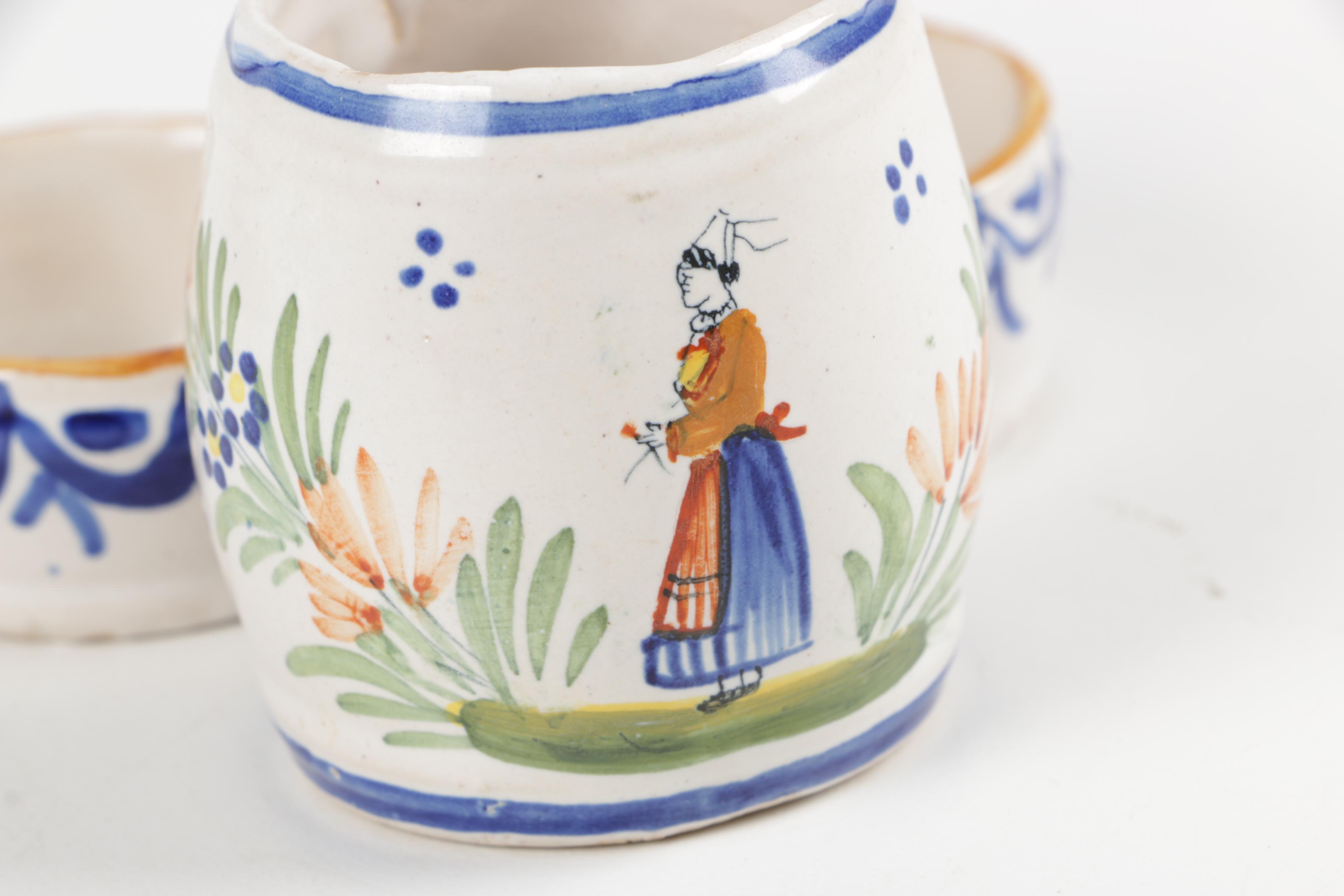 Pottery Collection Including Henriot Quimper